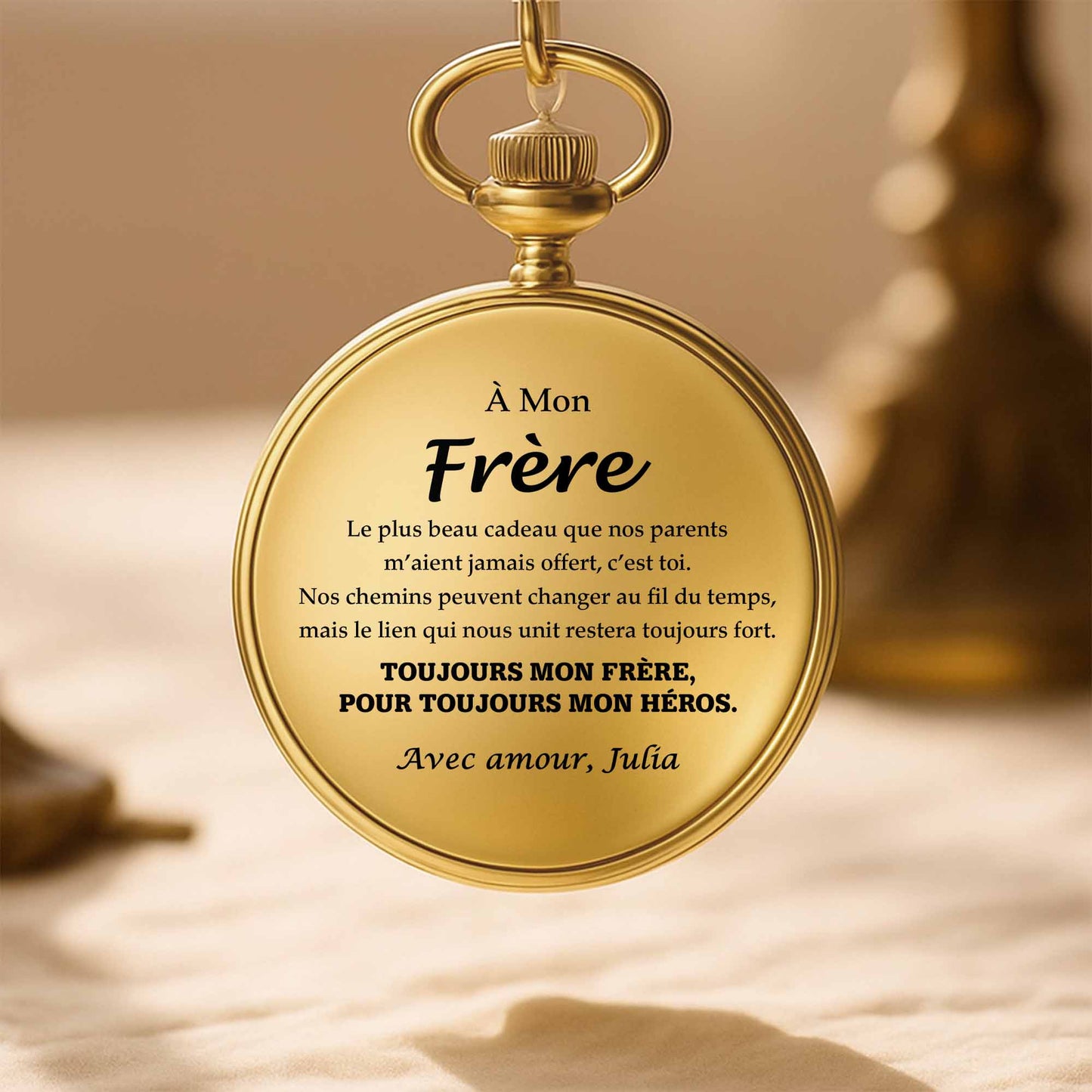 A Mon Frère, Elegant Pocket Watch