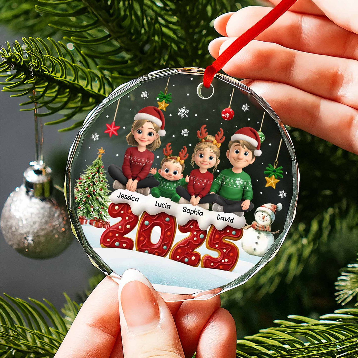 Celebrate Family Christmas With Charming Festive Scene