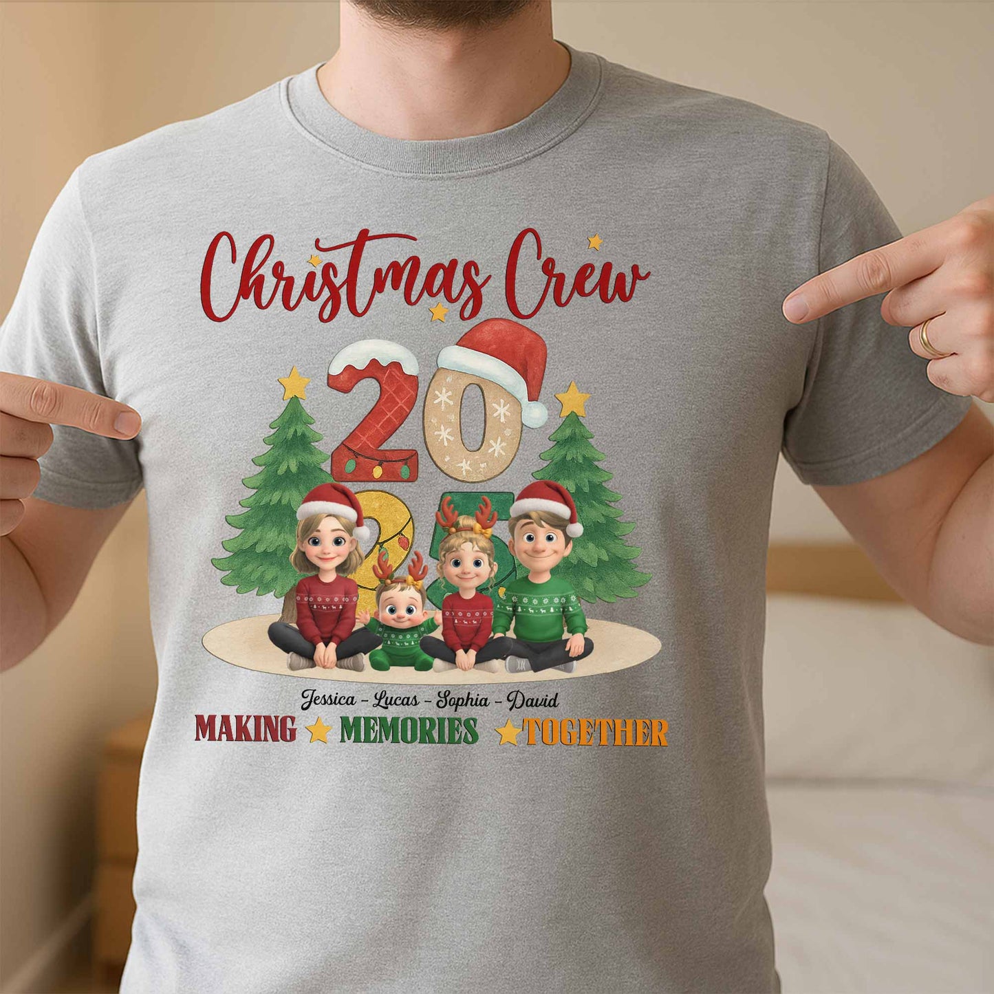 Christmas Crew Making Memories Together With Holiday Themes