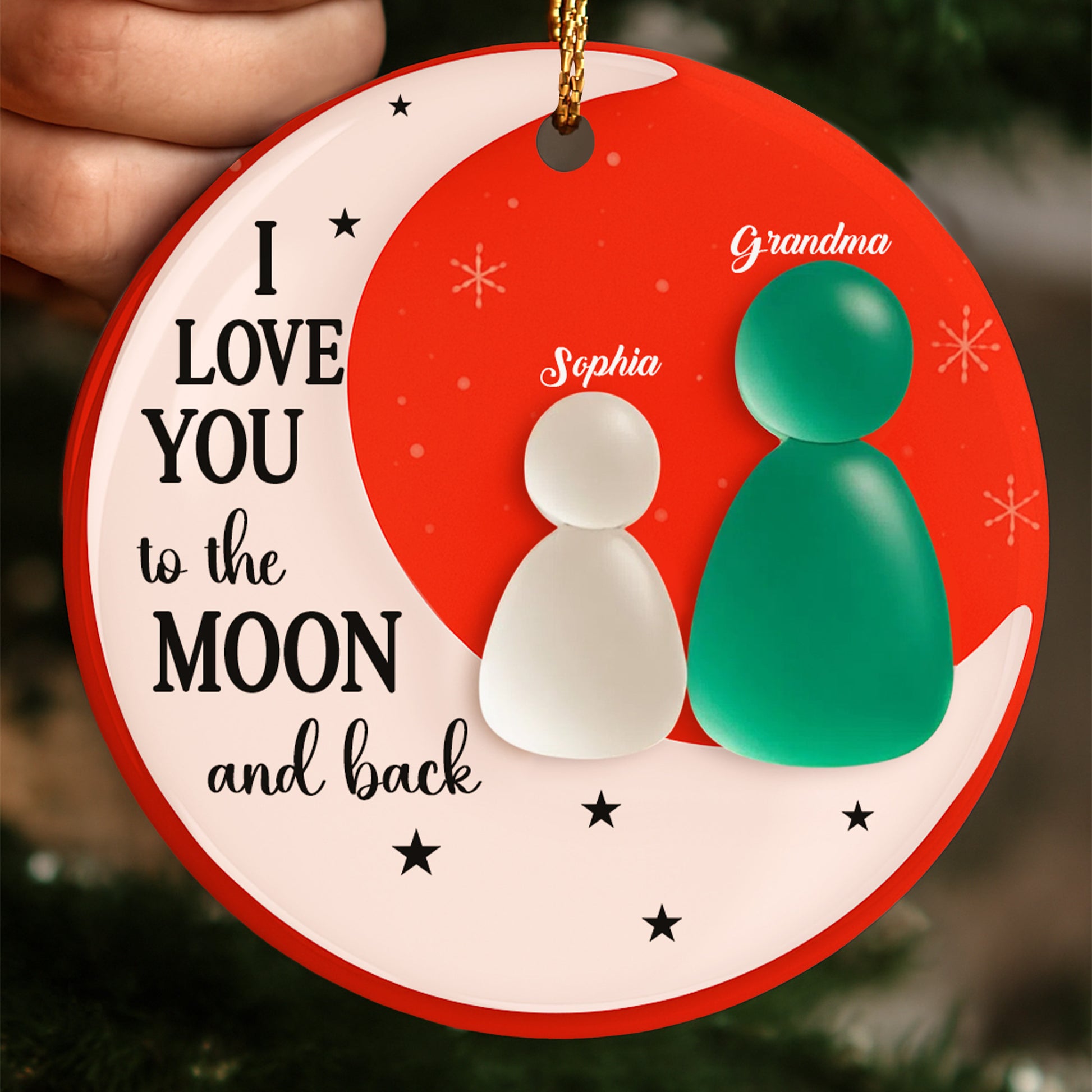 I Love You To The Moon And Back With Moon And Stars