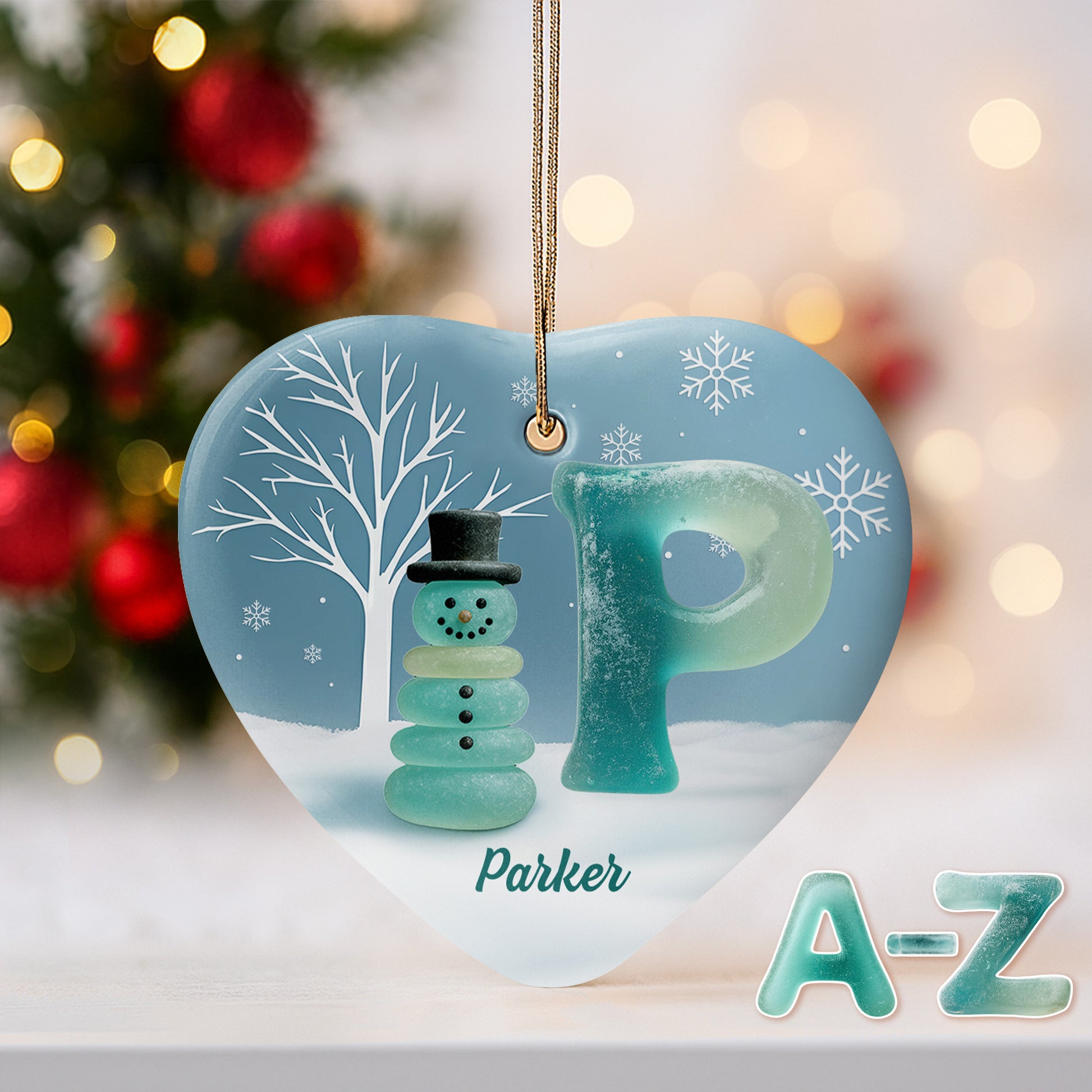 A Winter Wonderland Greeting, Snowflakes And Snowman