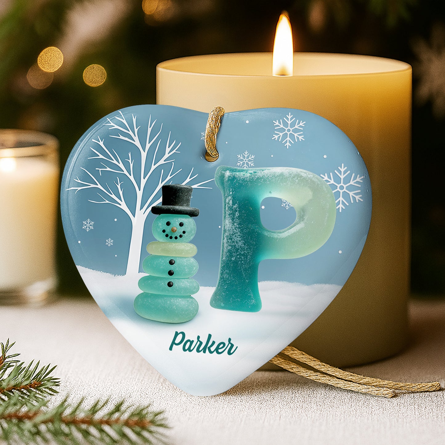 A Winter Wonderland Greeting, Snowflakes And Snowman