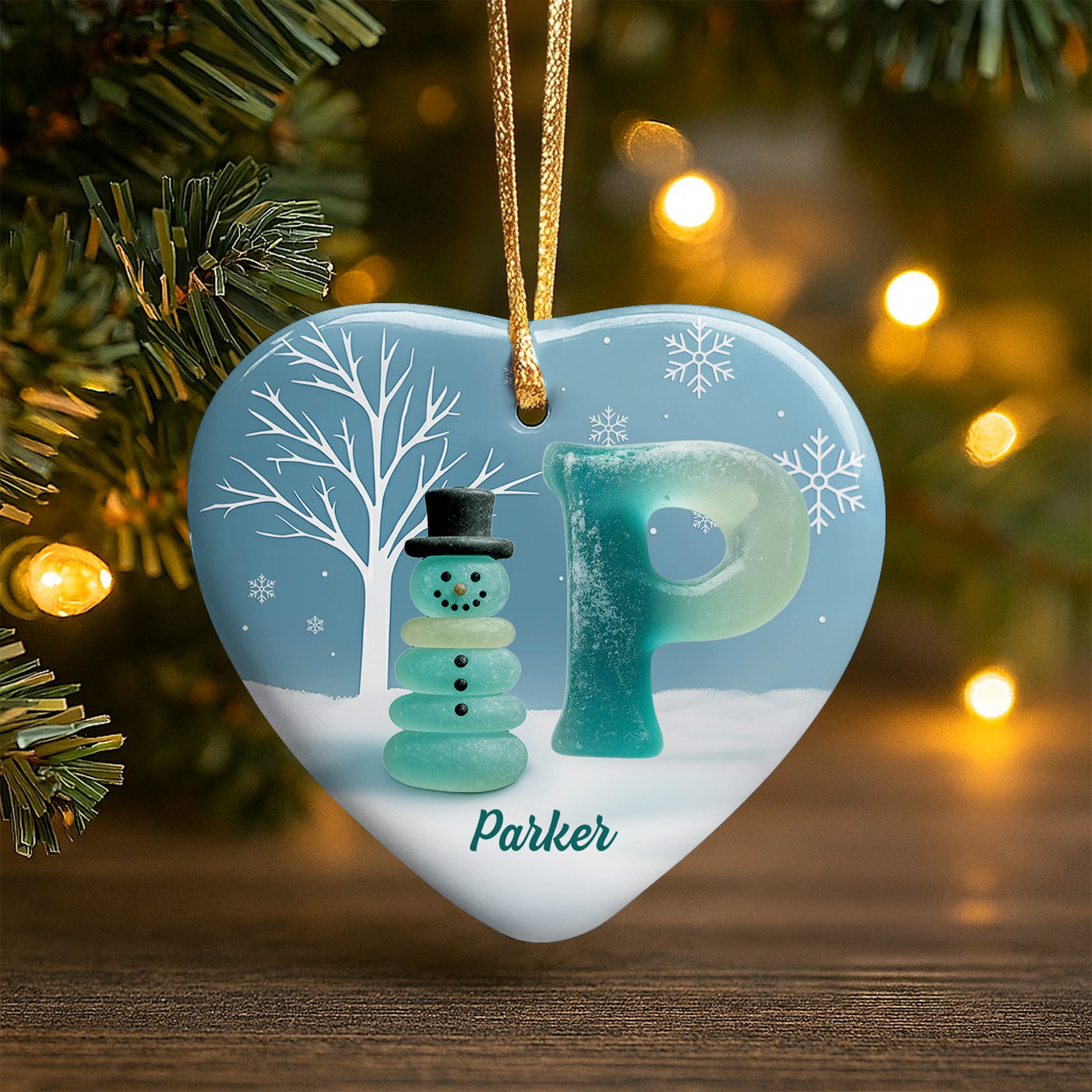 A Winter Wonderland Greeting, Snowflakes And Snowman