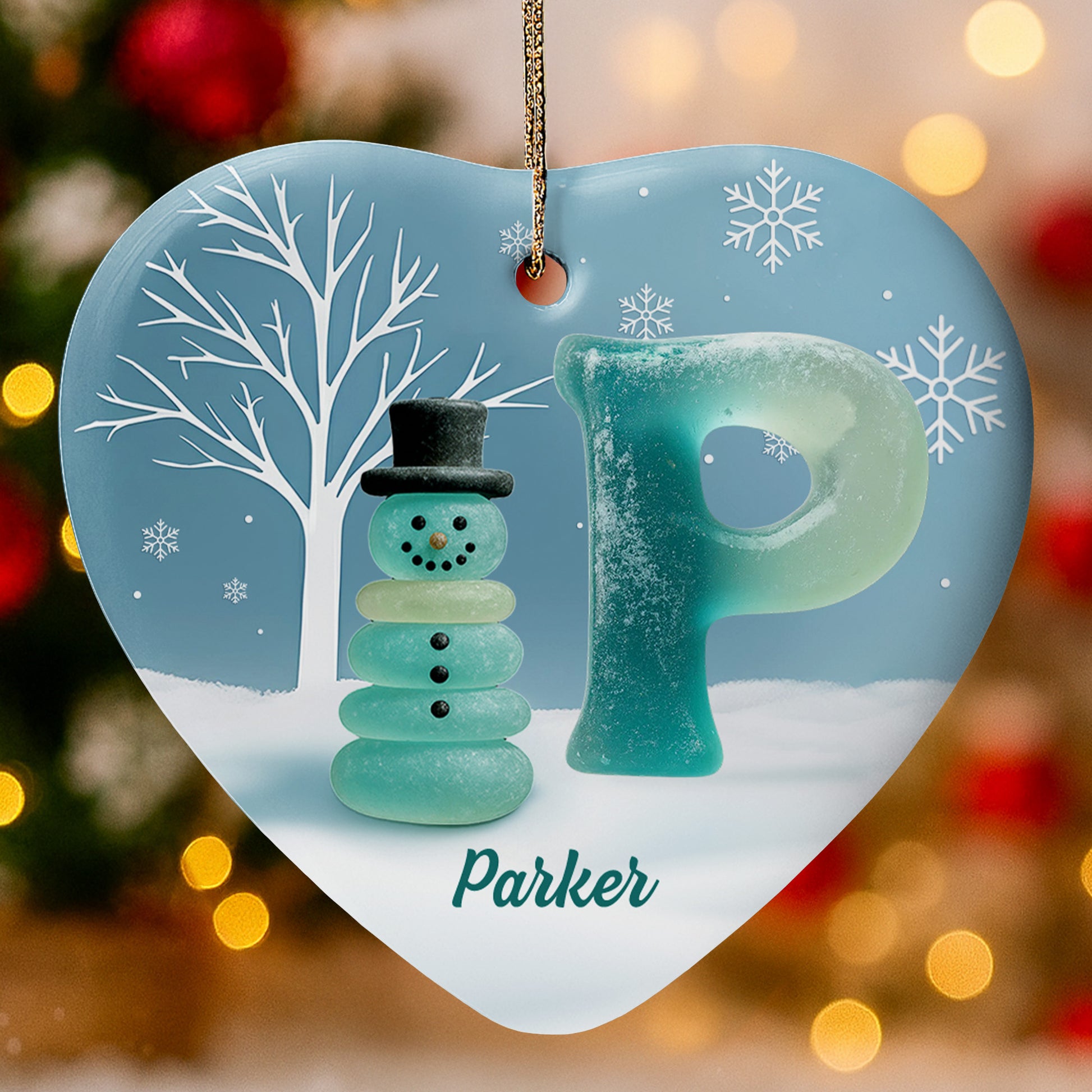 A Winter Wonderland Greeting, Snowflakes And Snowman