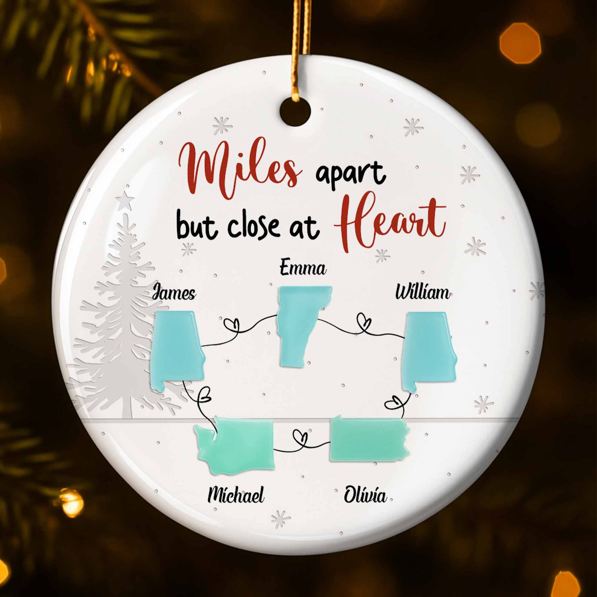 Miles Apart But Close At Heart With State Outlines