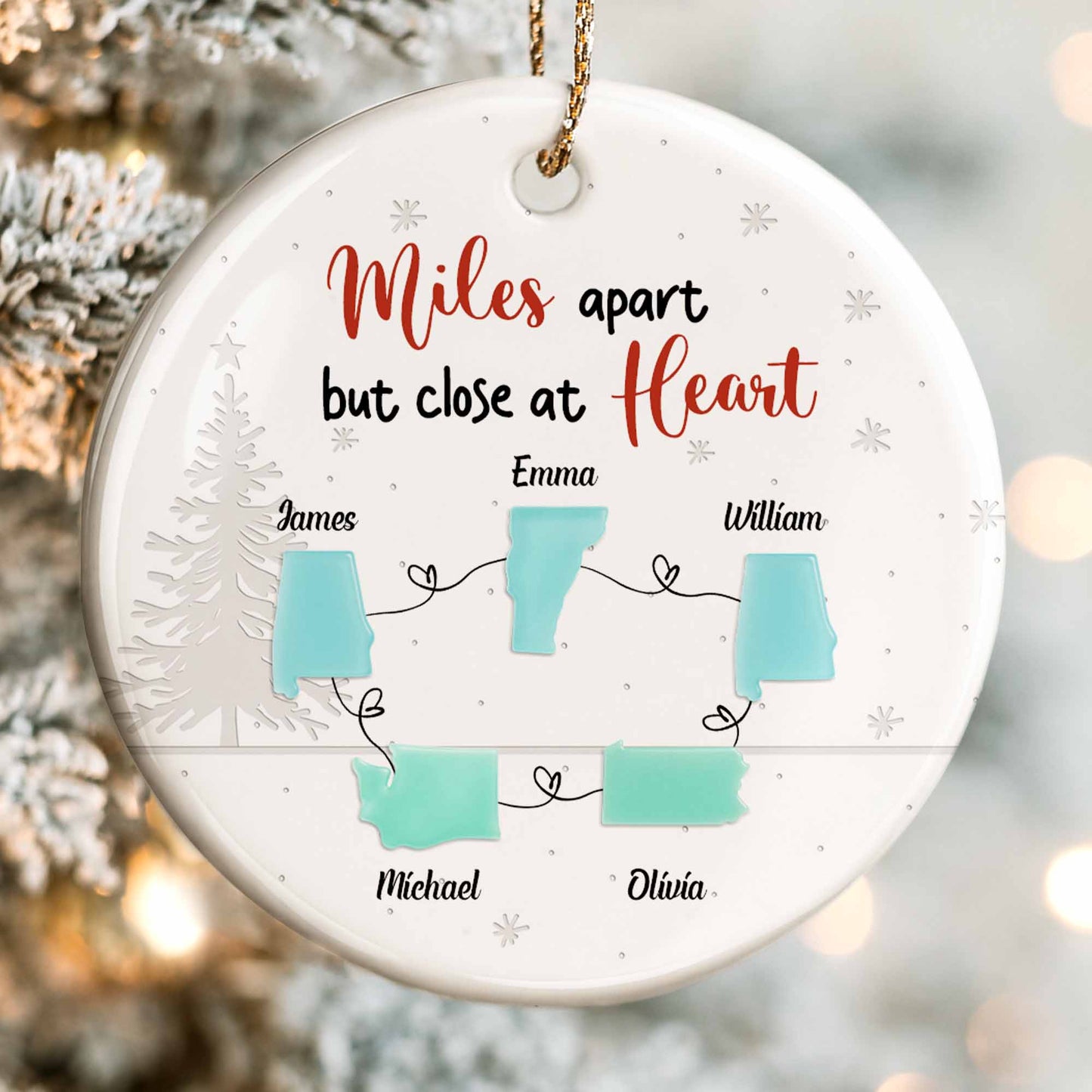 Miles Apart But Close At Heart With State Outlines