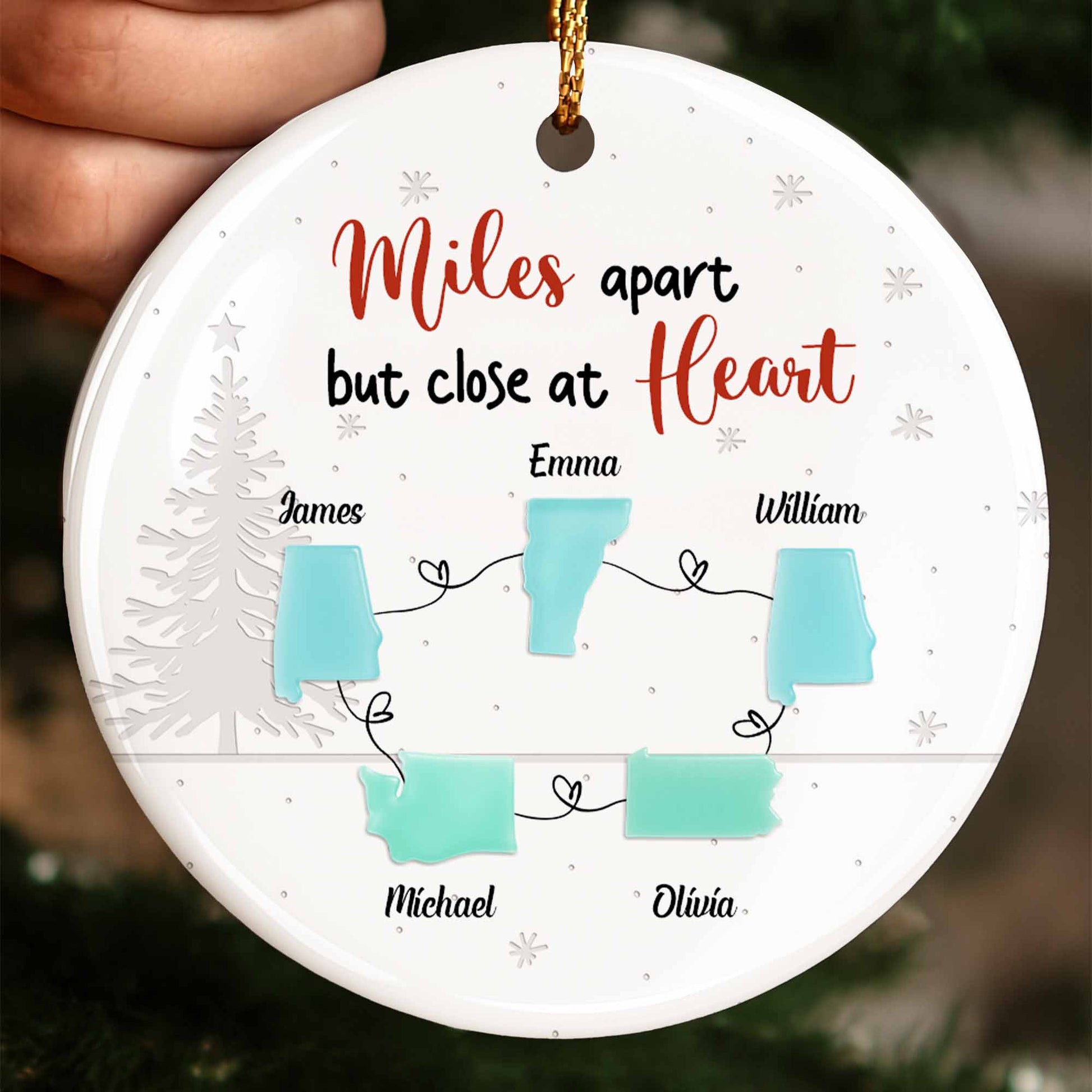 Miles Apart But Close At Heart With State Outlines