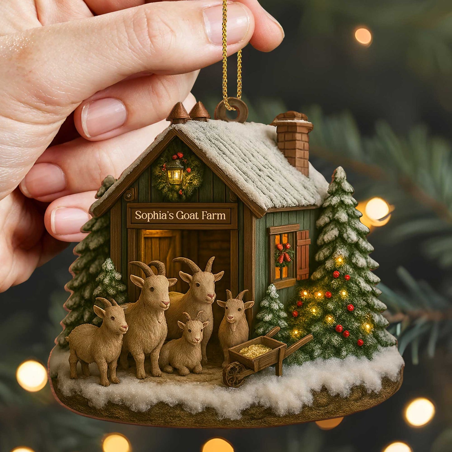 Sophia's Goat Farm, Goats and Christmas Tree
