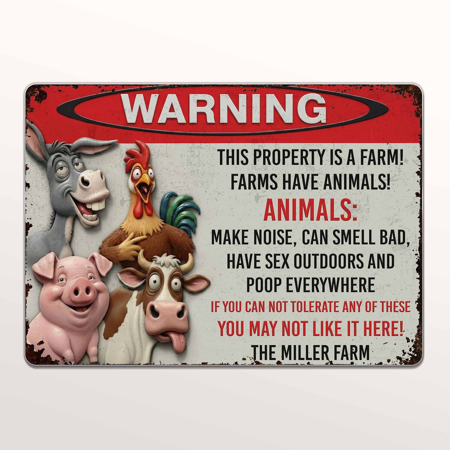 Warning This Property Is A Farm With Farm Animals