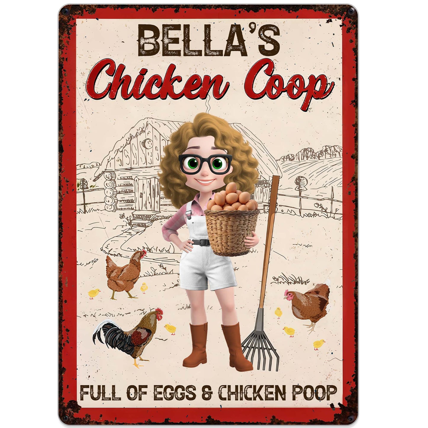 Chicken Coop Full Of Eggs And Chicken Poop Farm Girl