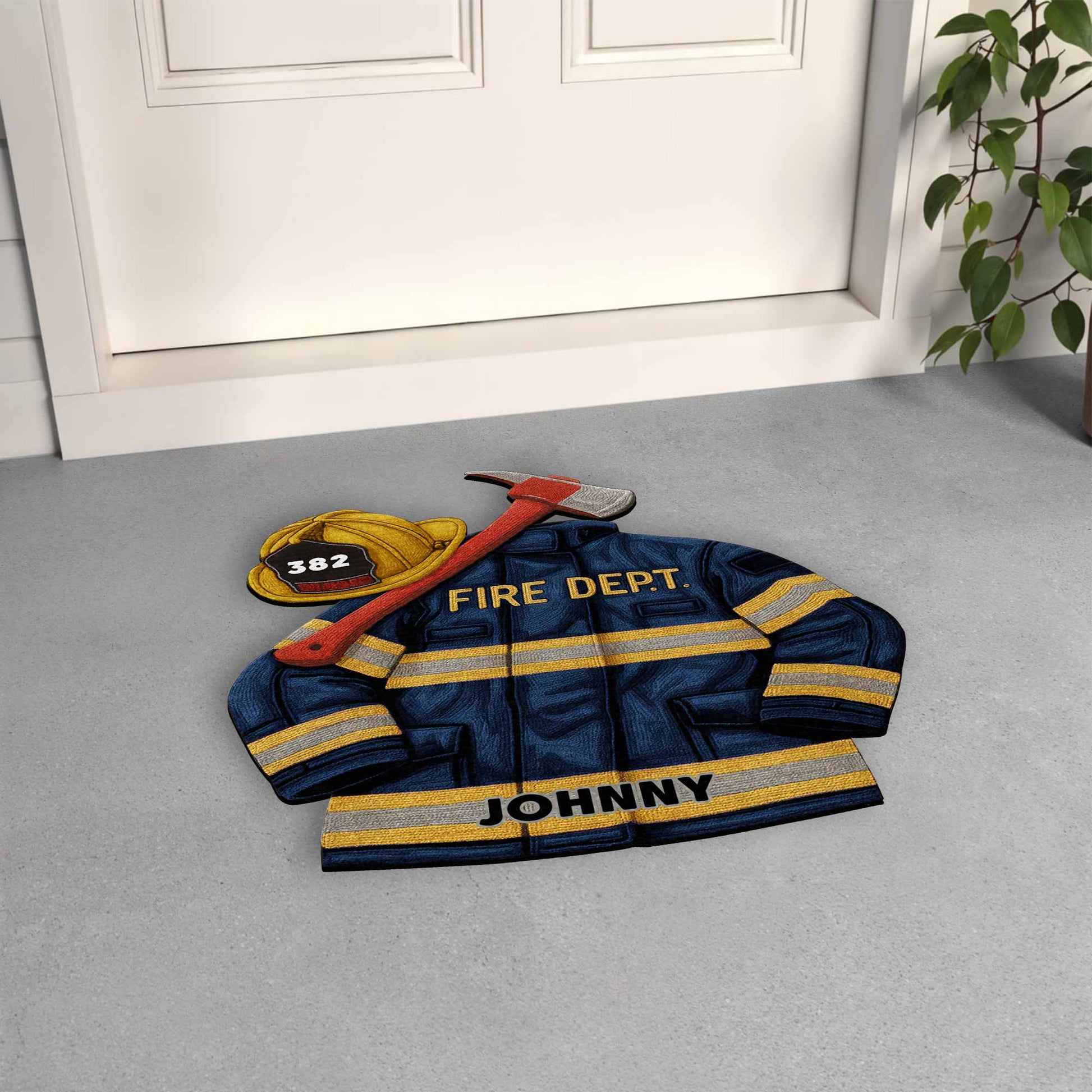 Fire Dept Firefighter Jacket and Helmet