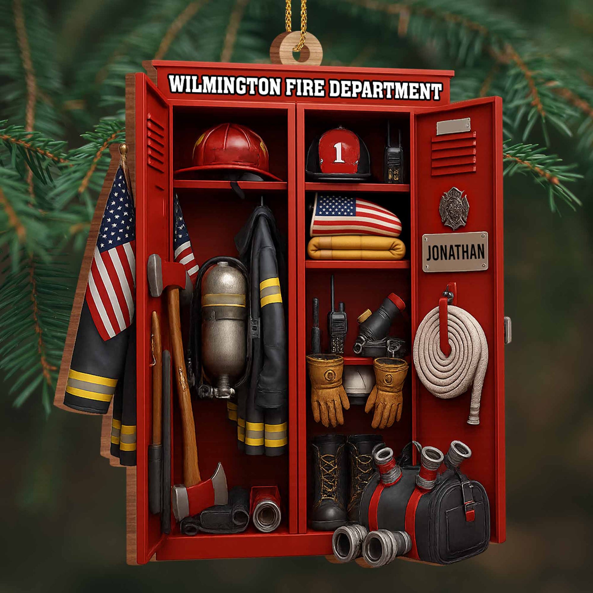 Custom Dedication For Dedicated Firefighter