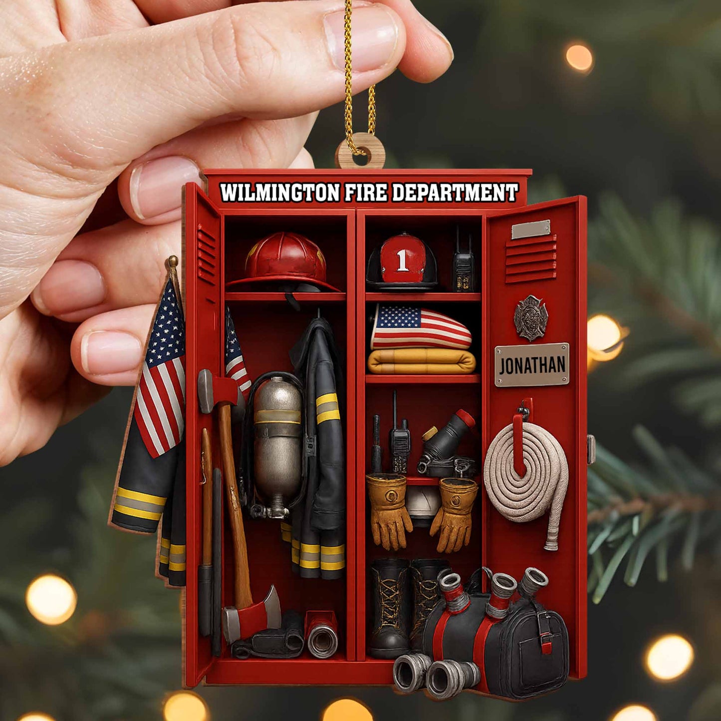 Custom Dedication For Dedicated Firefighter