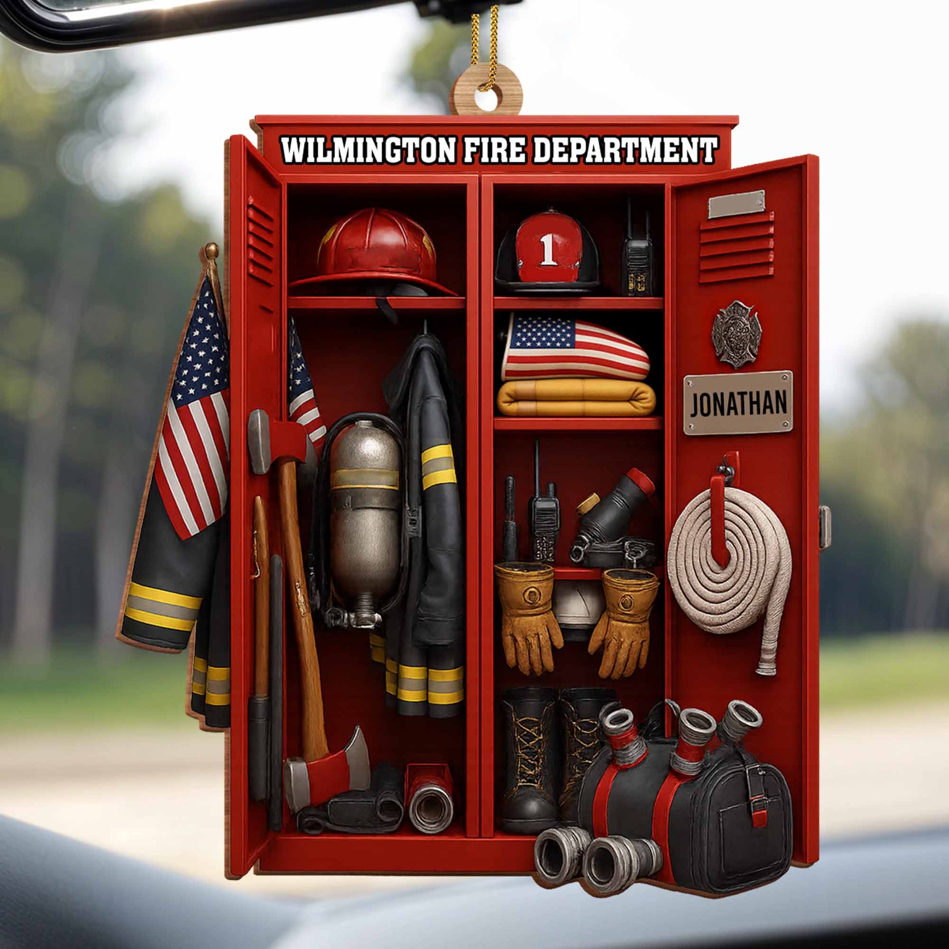 Custom Dedication For Dedicated Firefighter