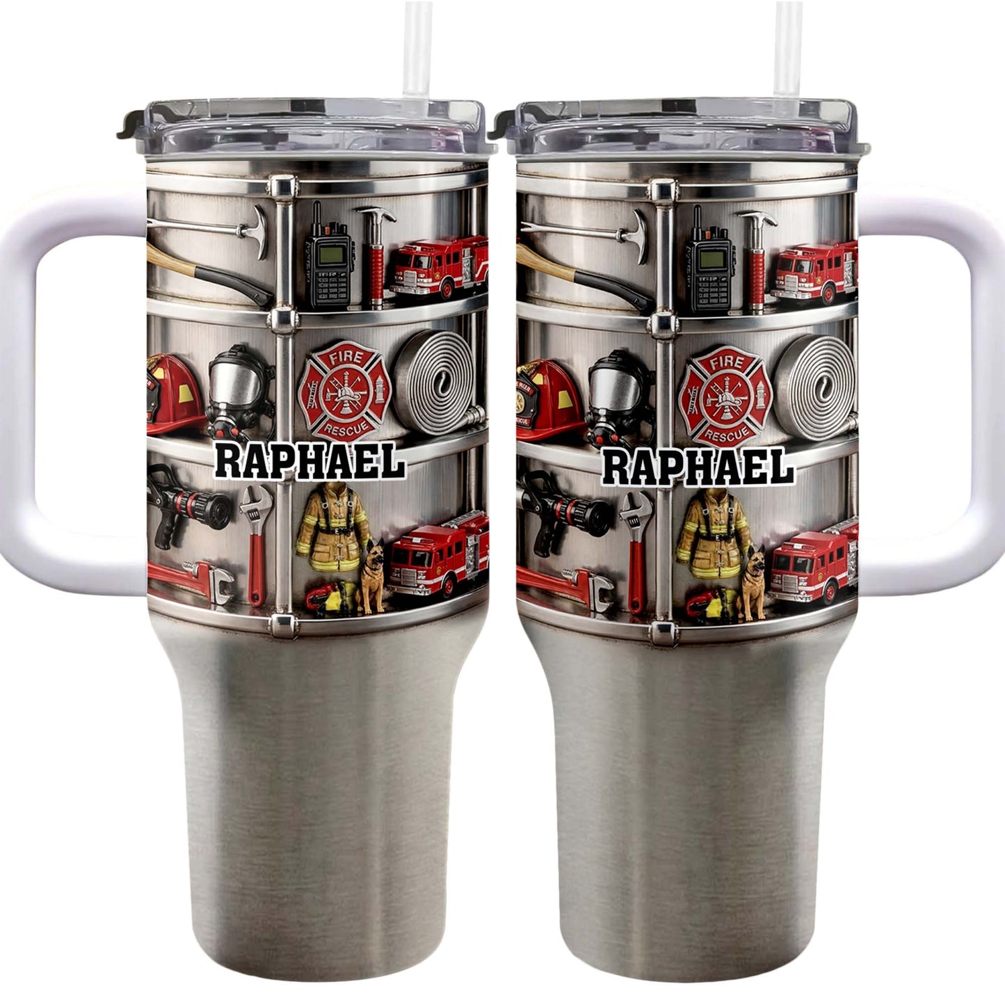 To My Firefighter Hero, Firetruck And Gear