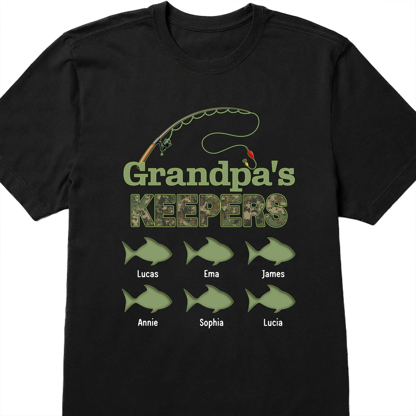 Grandpa's Keepers, Fishing Rod and Fish