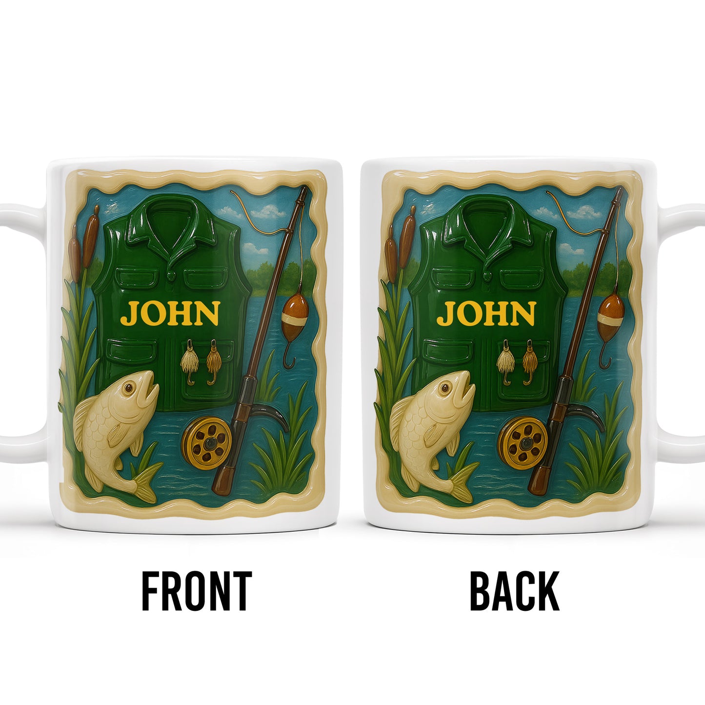 Personalized Custom Coffee Mug For Fishing Enthusiasts
