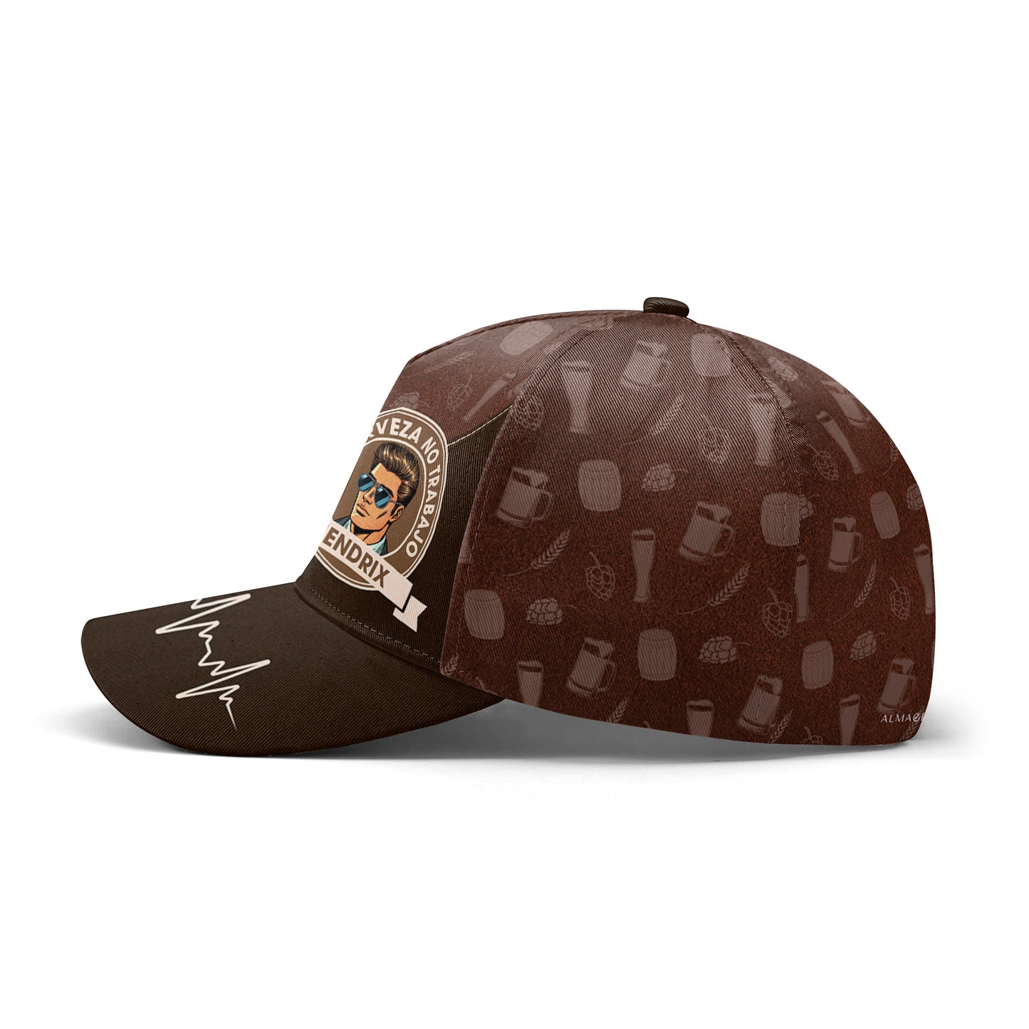 No Cerveza No Trabajo - Special Personalized Custom Hat, All Over Print Baseball Cap - QCUS005_BAC