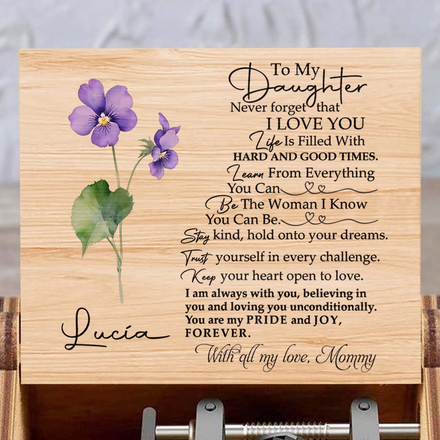 To My Daughter, A Reminder of Love and Dreams