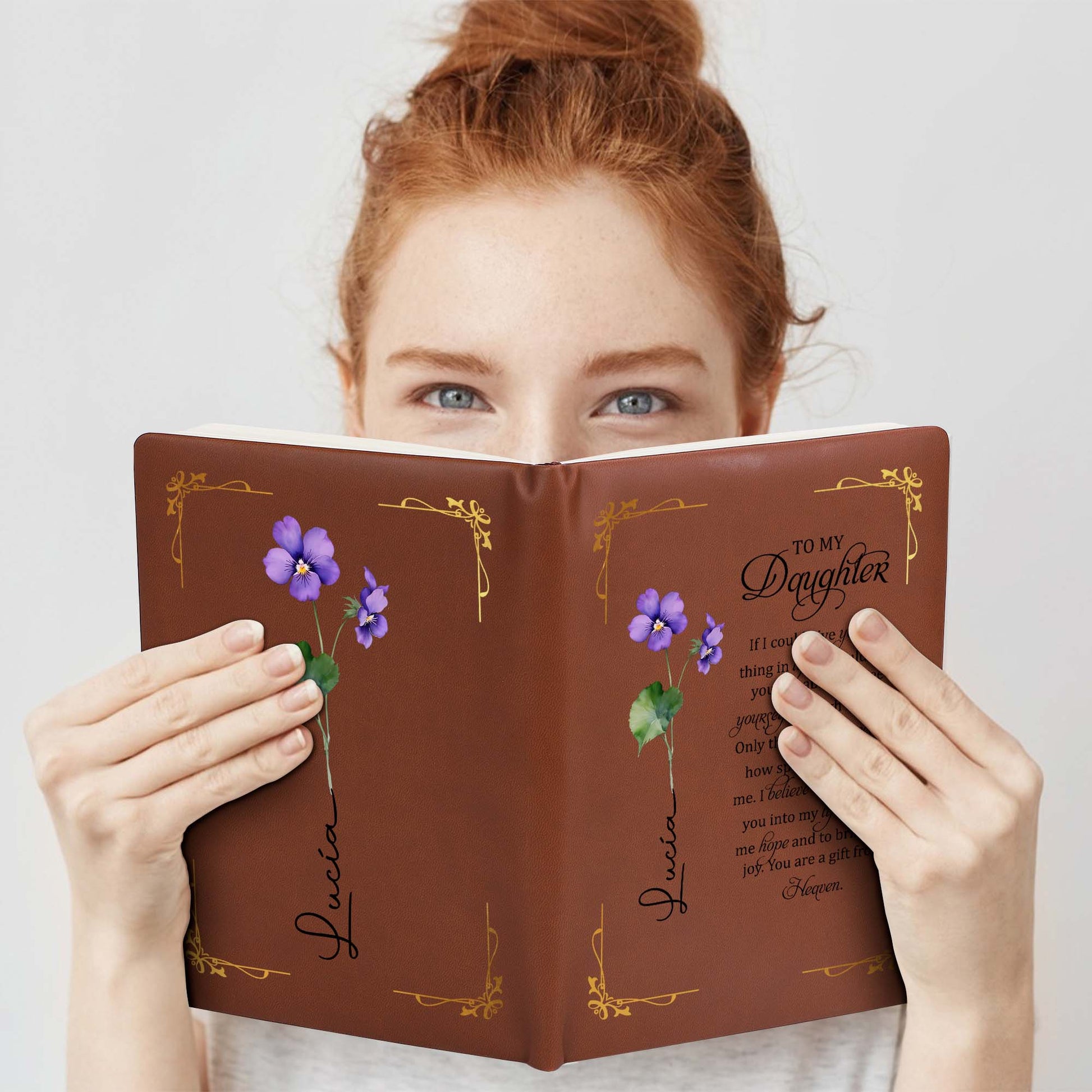 Gift From Heaven Personalized Leather Journal