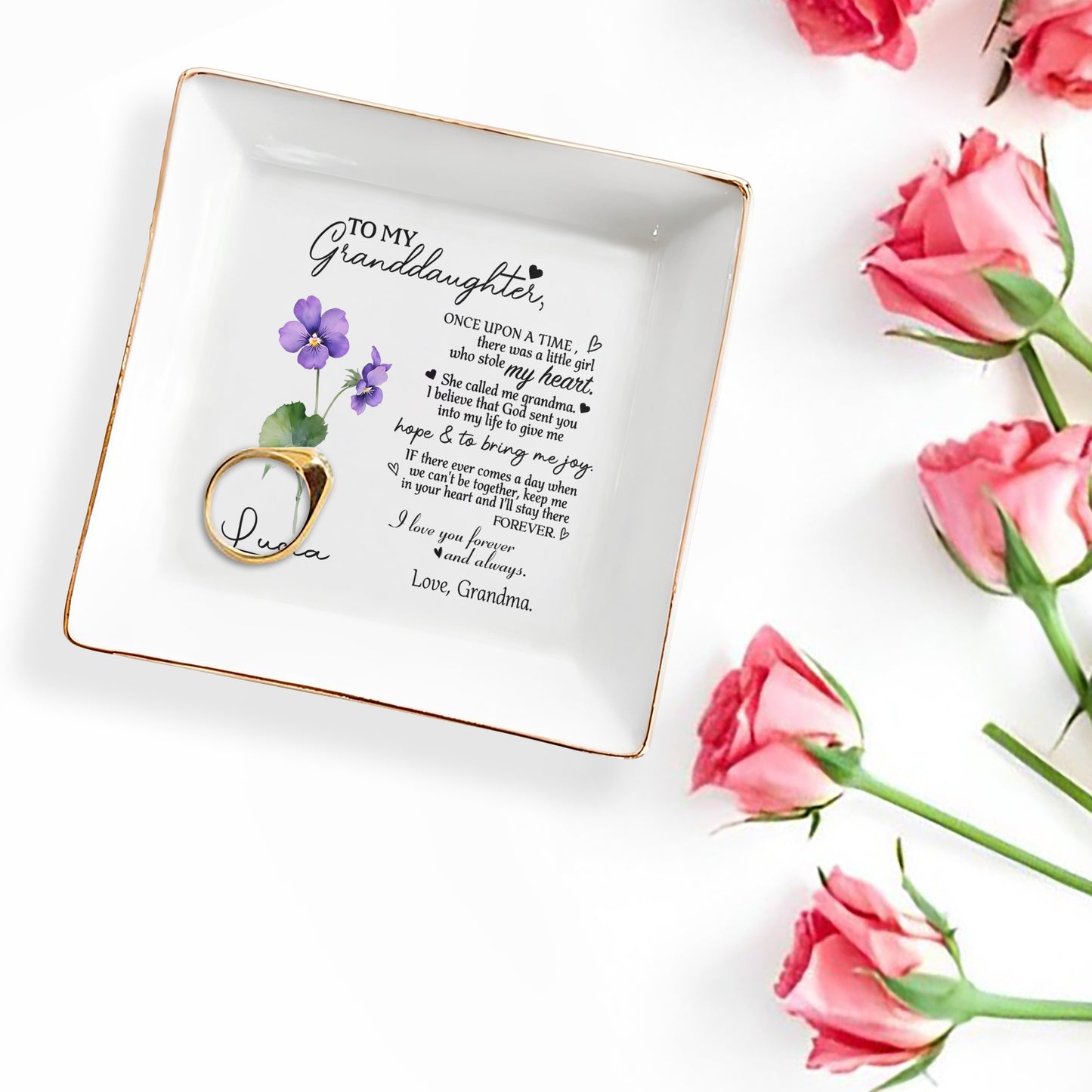 Once Upon A Time - Personalized Custom Jewelry Dish - FM028_SCRD