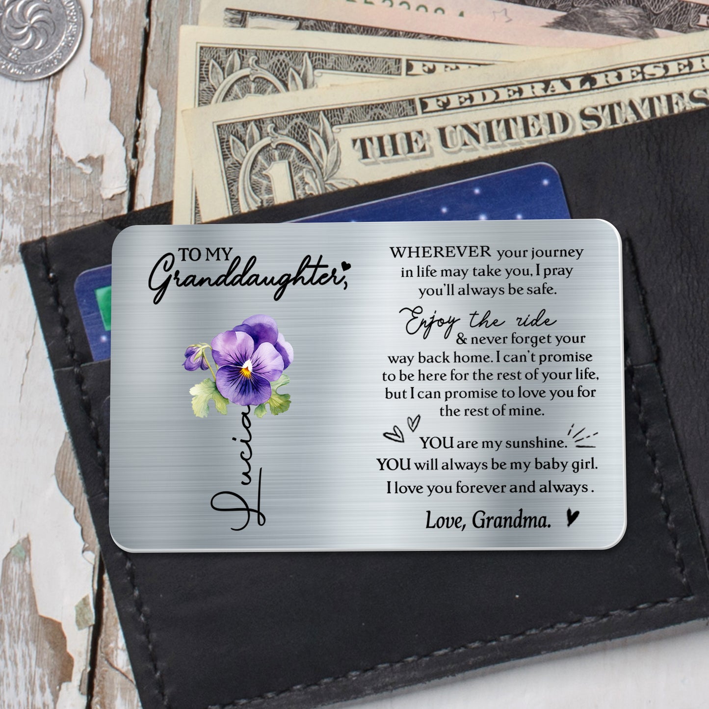 Wherever Your Journey Takes You, Pansy Flower Love Message