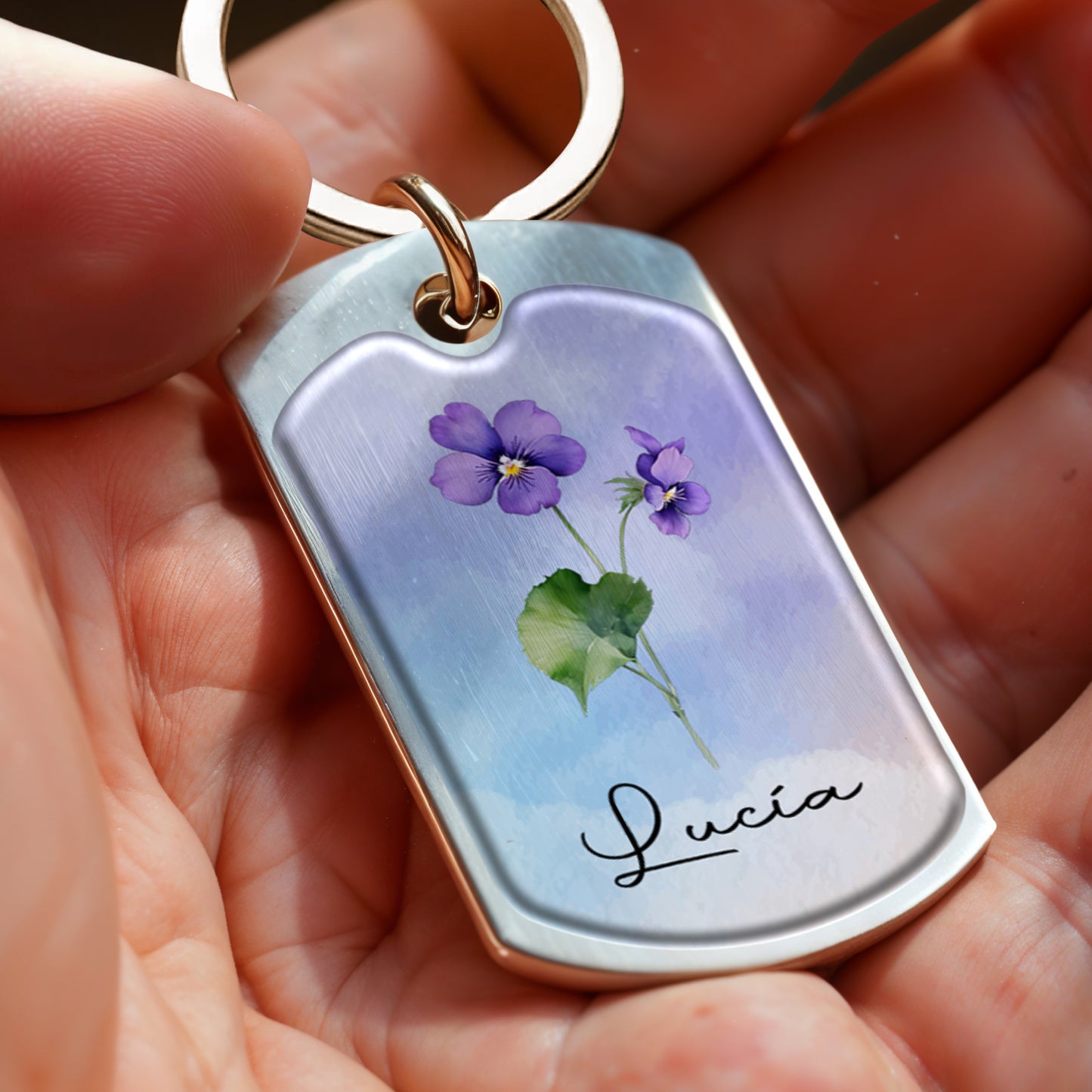Granddaughter Sunshine Journey Forever Love Keychain