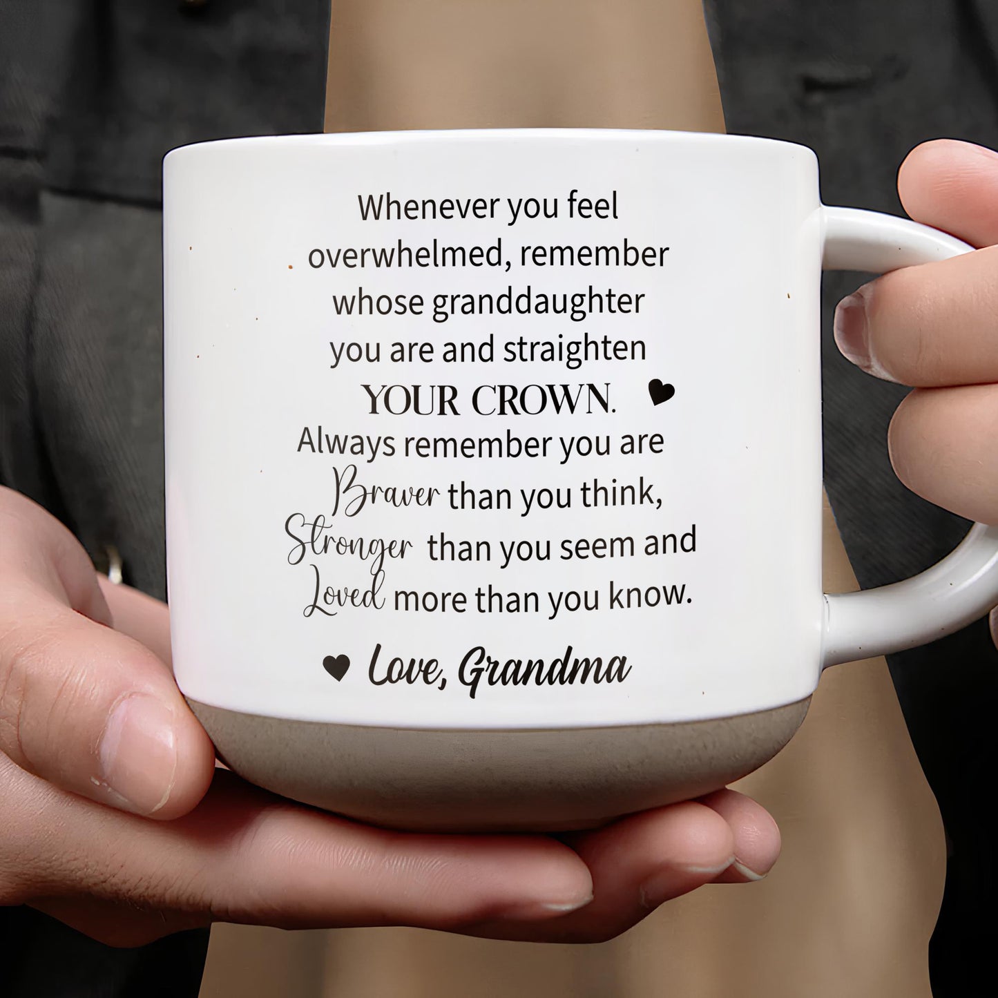 Granddaughter Crown And Flowers Inspirational Quote