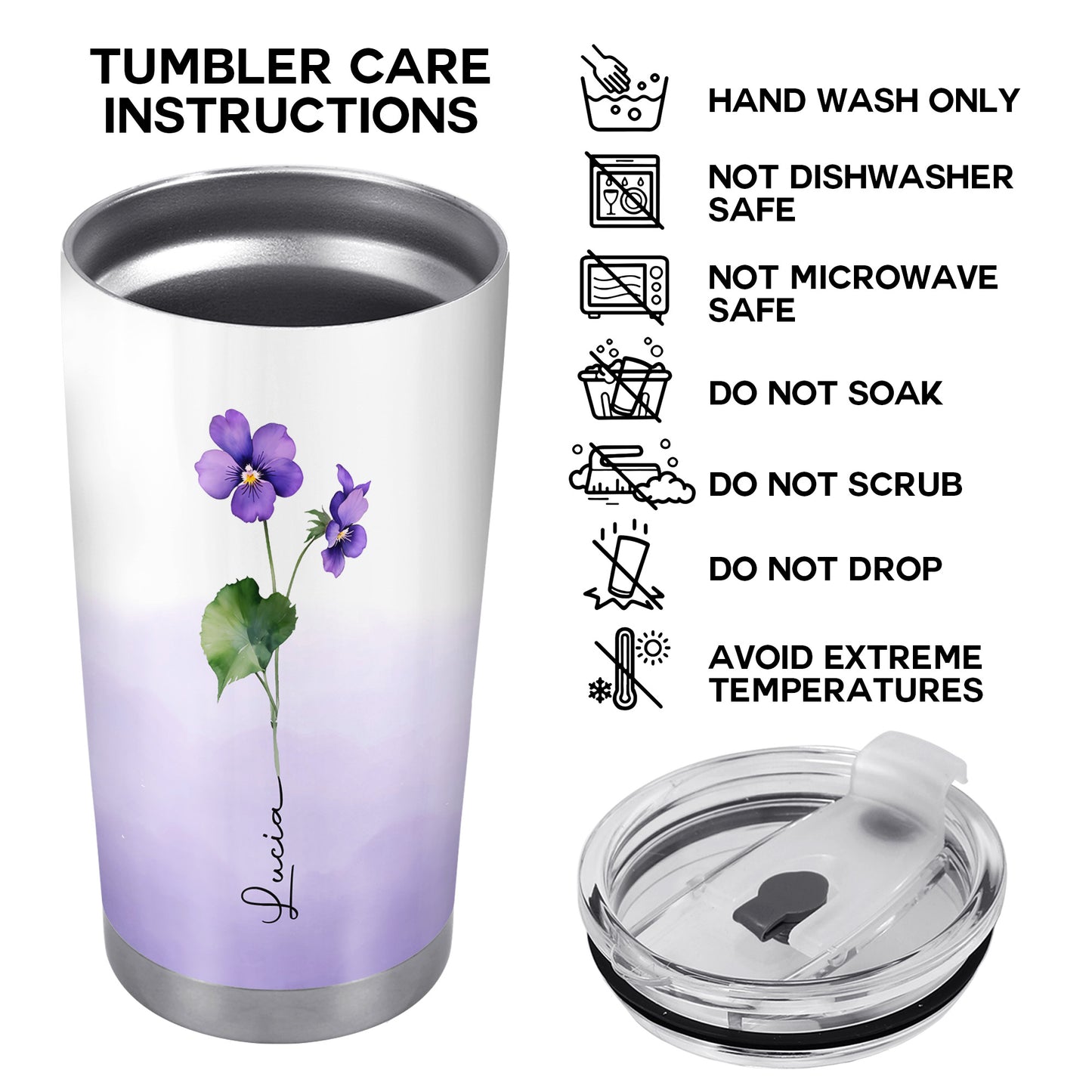 À ma petite-fille - Gobelet personnalisé en acier inoxydable 20 oz 30 oz - FM032_TB