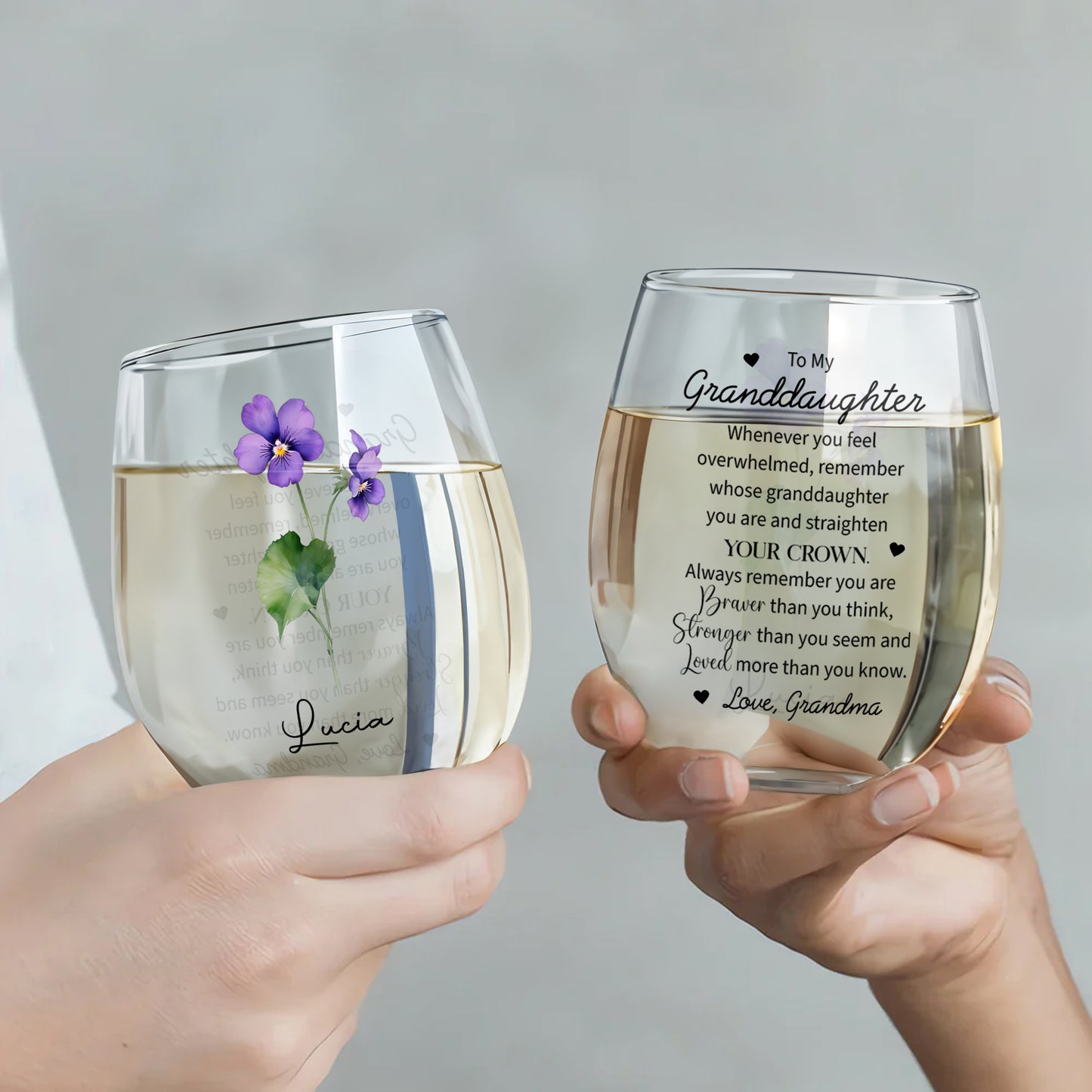 Straighten Your Crown, Inspirational Granddaughter Gift