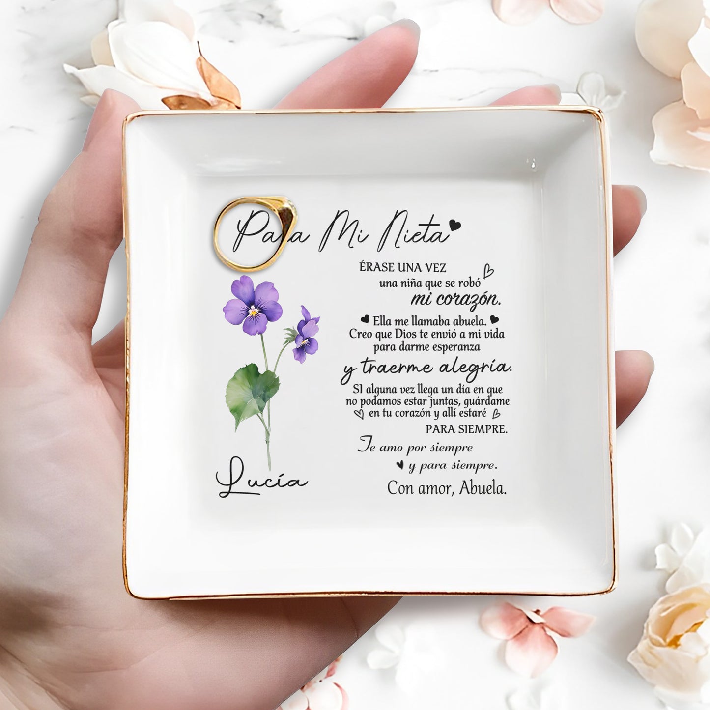 Para Mi Nieta - Portefeuille en cuir pour femme - FM054_SCRD