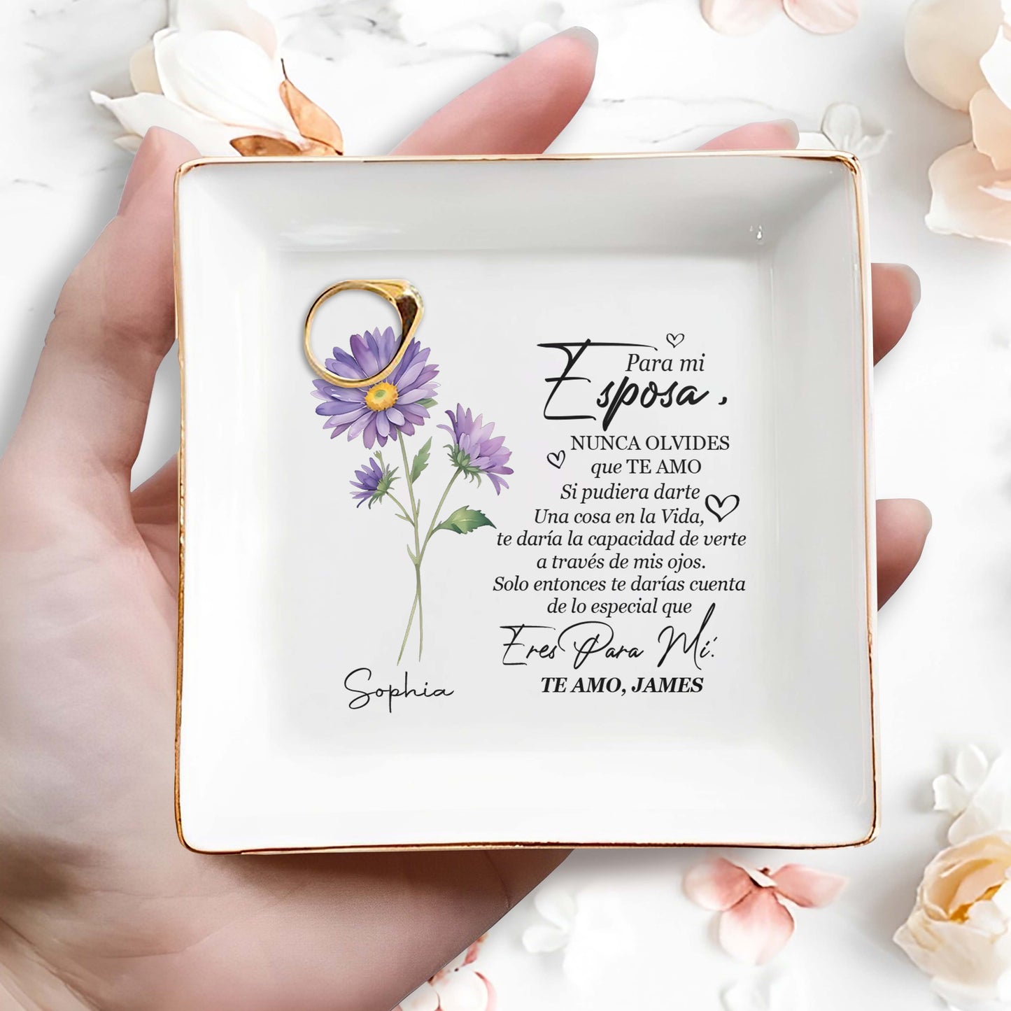 Pour ma femme - Coupelle à bijoux personnalisée - FM088_SCRD
