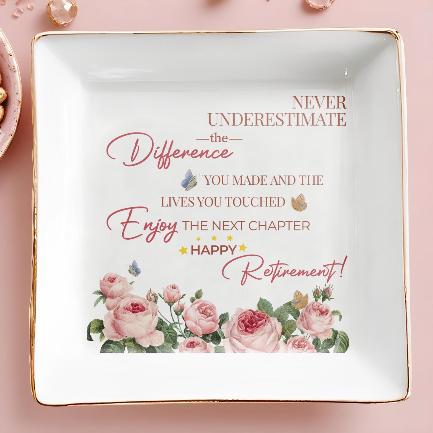 BONNE RETRAITE - Plat à bijoux personnalisé - FM108_SCRD