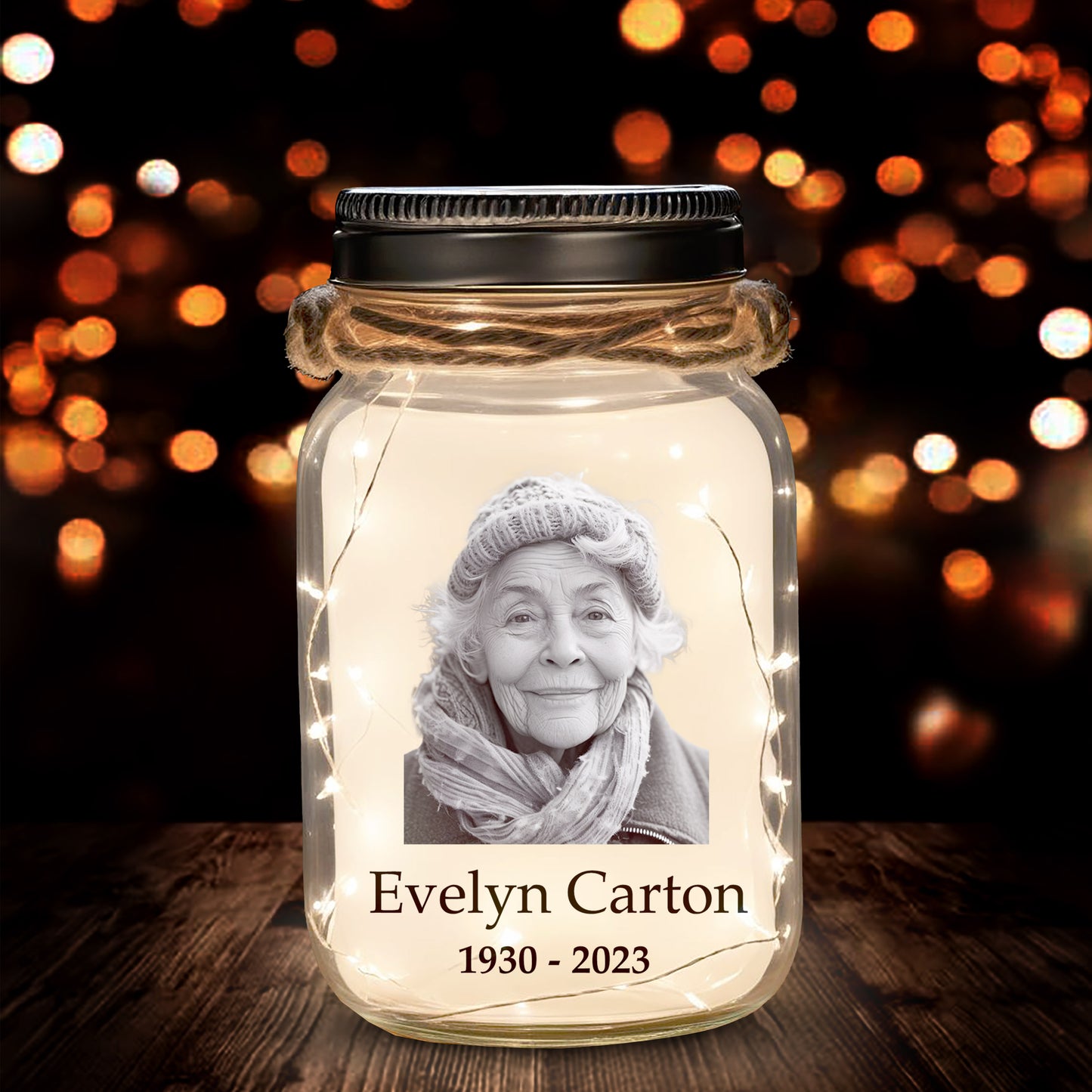 You are loved, missed, and remembered every day - Personalized Custom Mason Jar Light - FM110_JARL