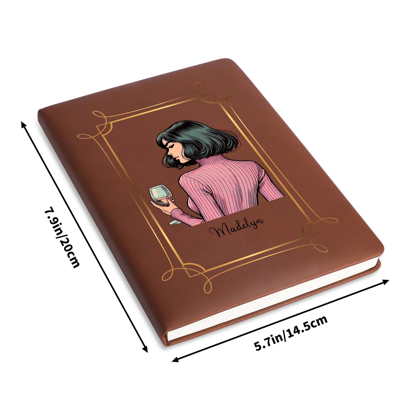 To My Badass Daughter Storm Reminder From Mom - Personalized Custom Leather Journal - FM116_JRNL
