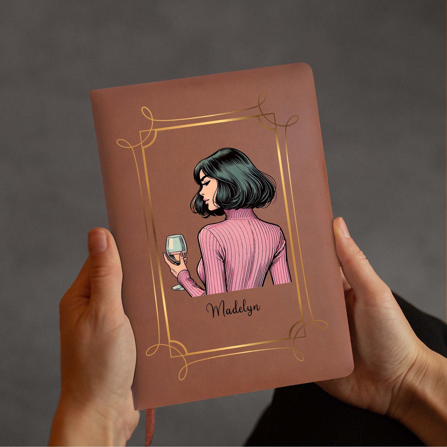 To My Badass Daughter Storm Reminder From Mom - Personalized Custom Leather Journal - FM116_JRNL