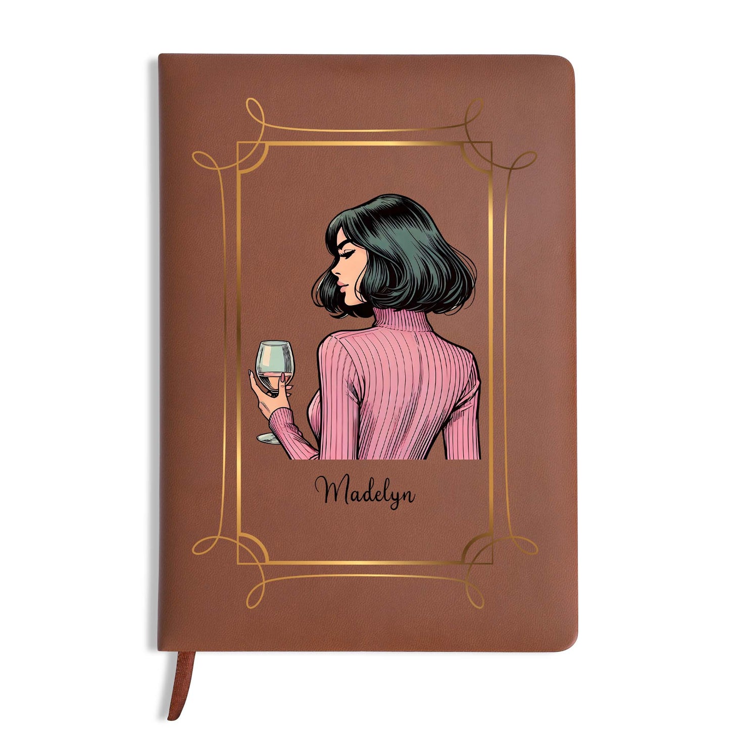 To My Badass Daughter Storm Reminder From Mom - Personalized Custom Leather Journal - FM116_JRNL
