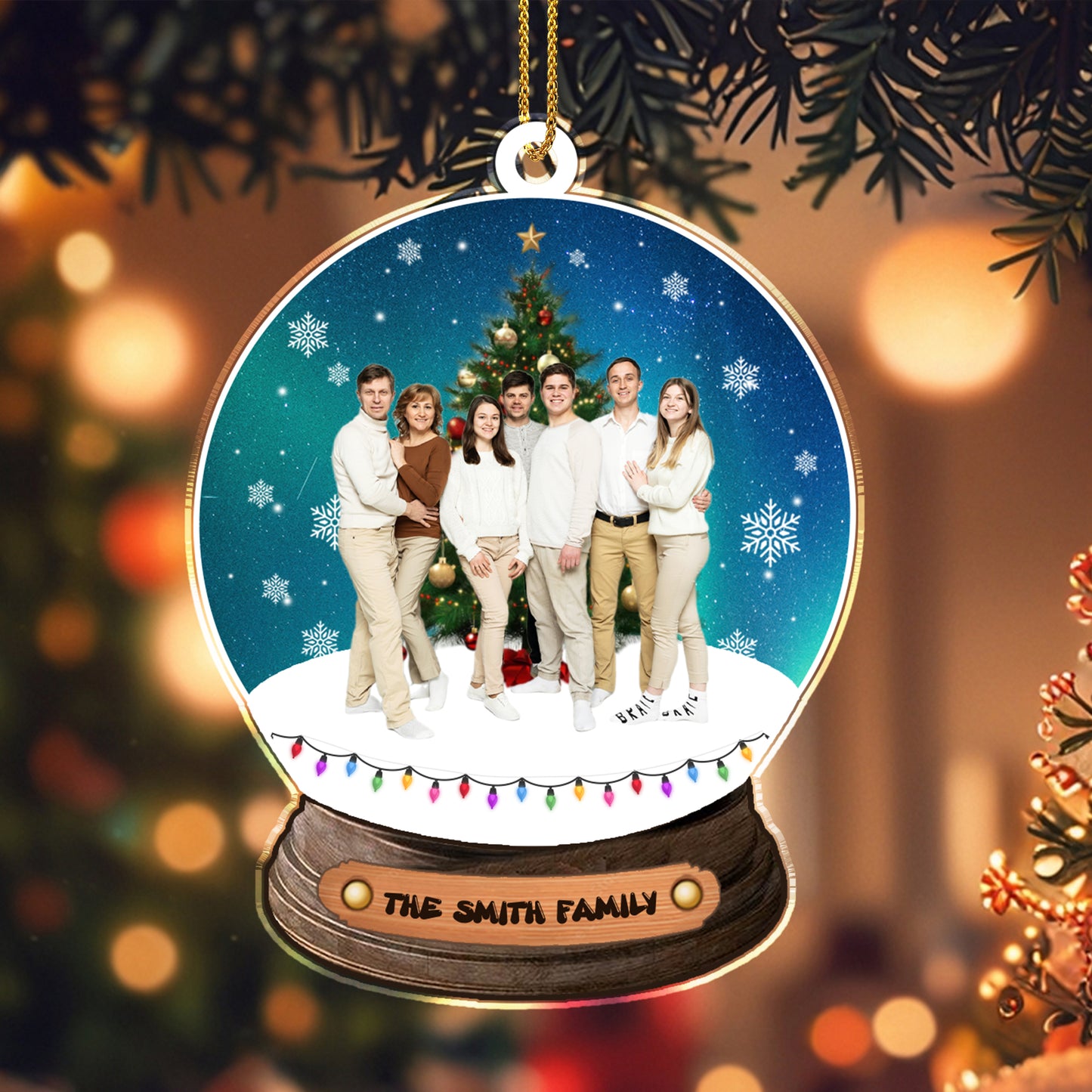 Vivez la joie des fêtes – Décoration acrylique personnalisée, cadeau de Noël – FM131_ACO