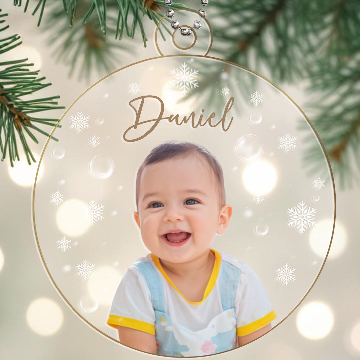 Celebrate Your Little One's Joyous Moments - Personalized Custom Acrylic Ornament, Car Ornament - FM135_HGO