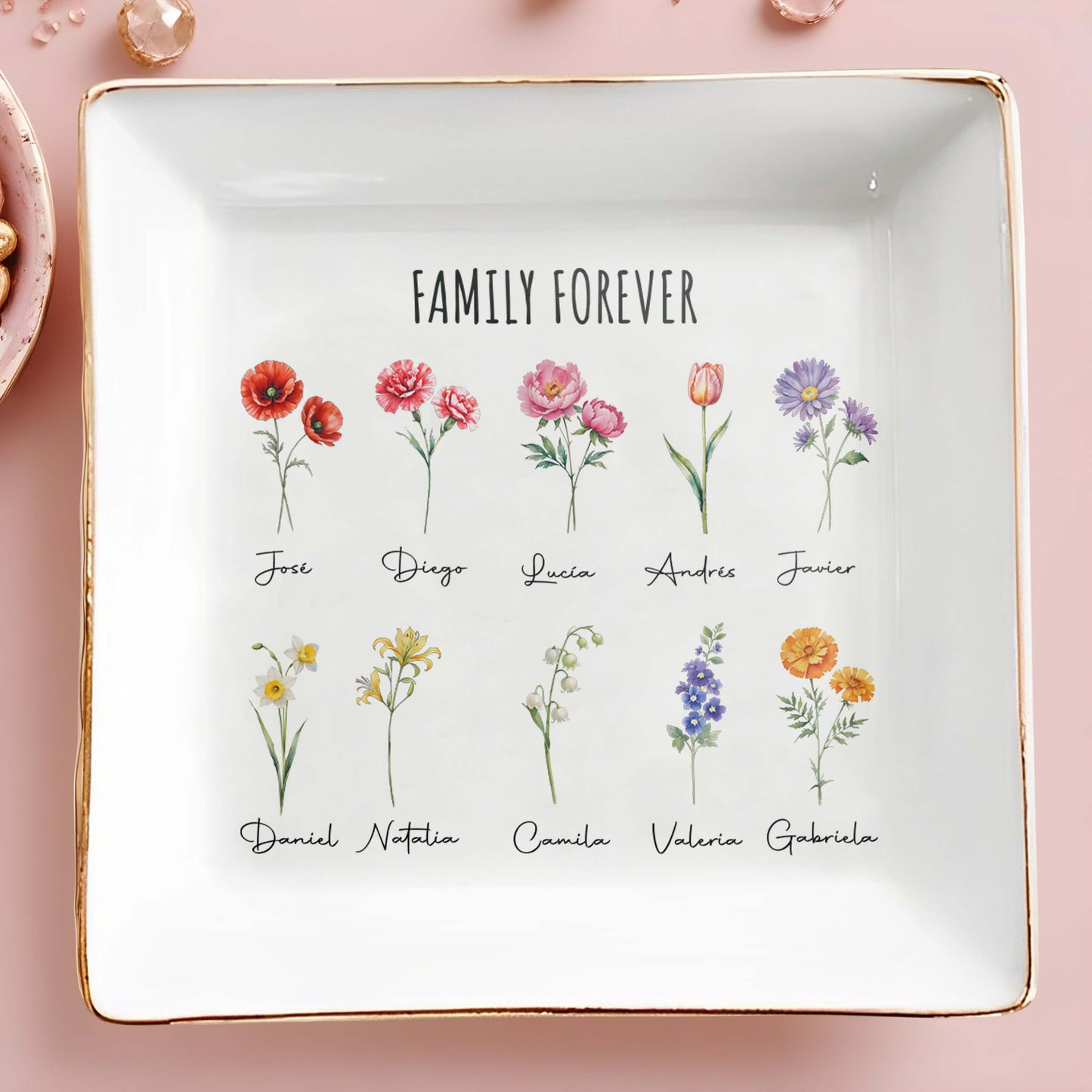 Family Forever Custom Decorative Dish