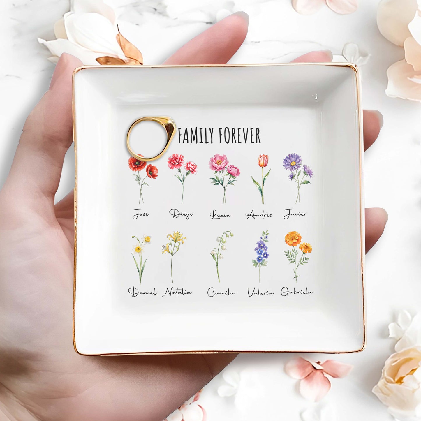 Family Forever Custom Decorative Dish