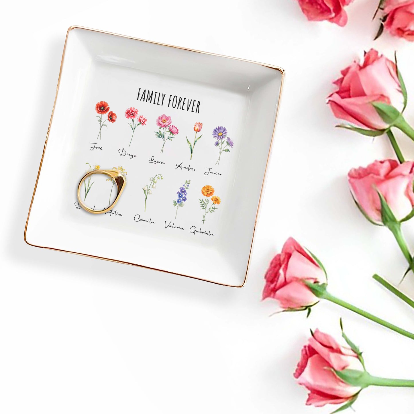 Family Forever Custom Decorative Dish