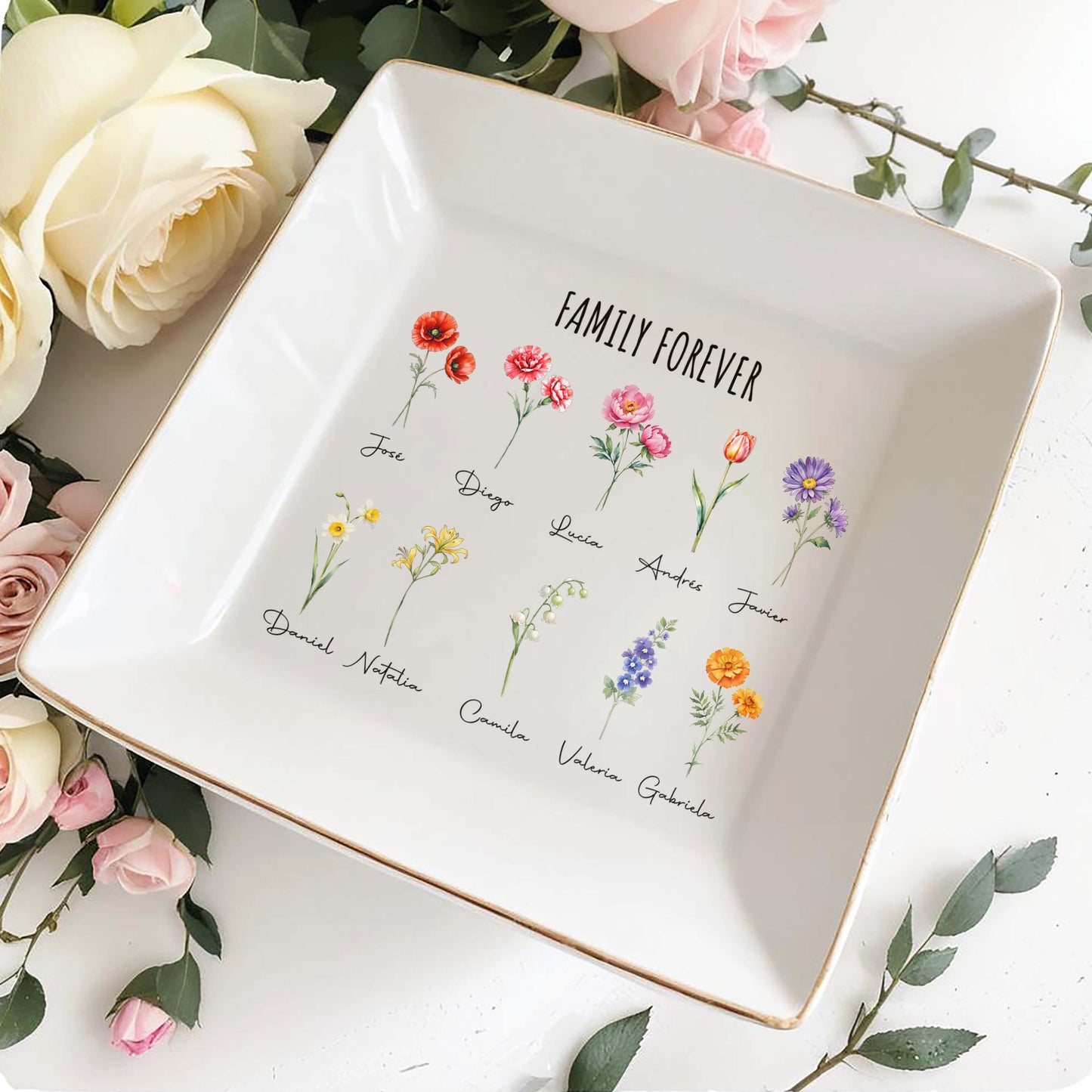 Family Forever Custom Decorative Dish