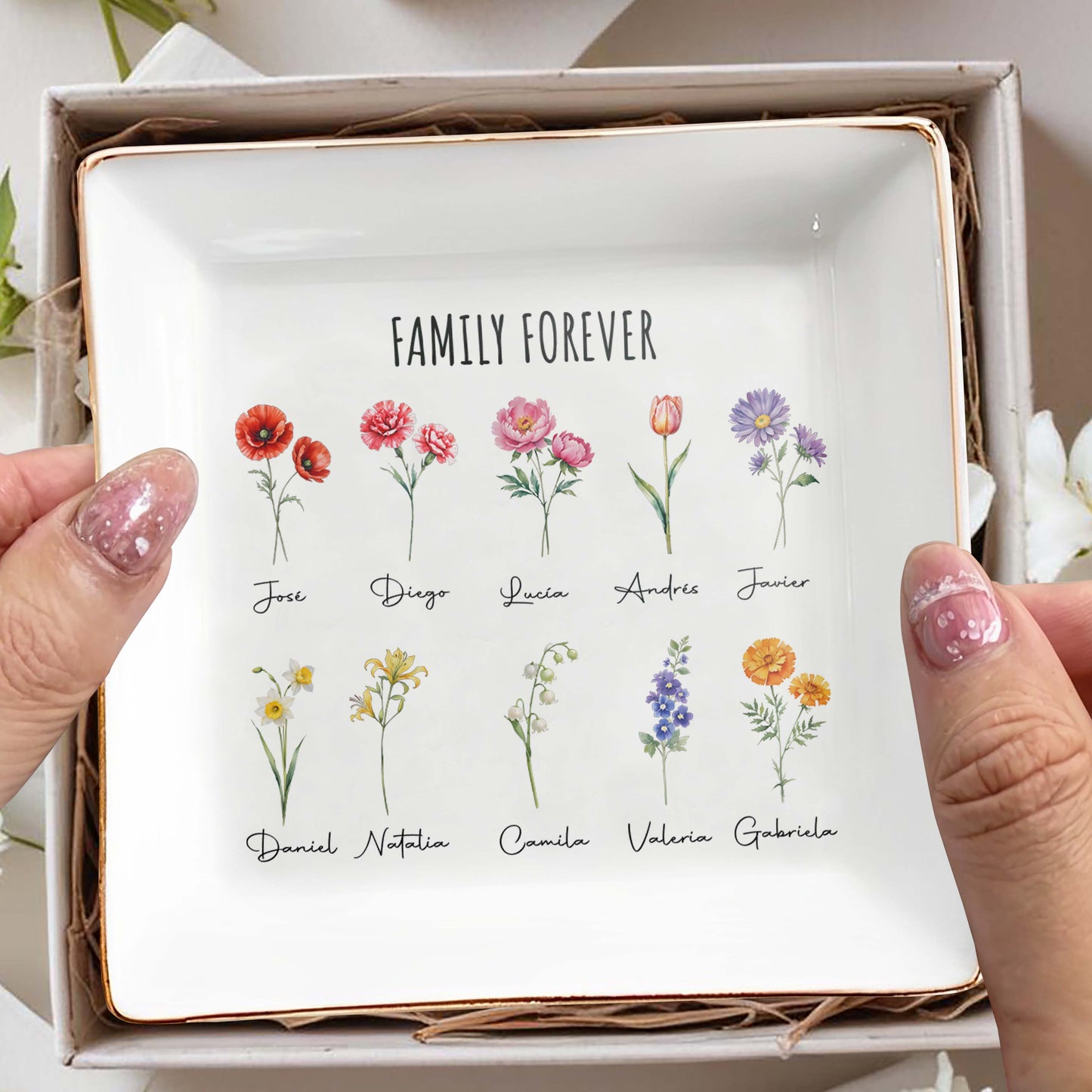 Family Forever Custom Decorative Dish