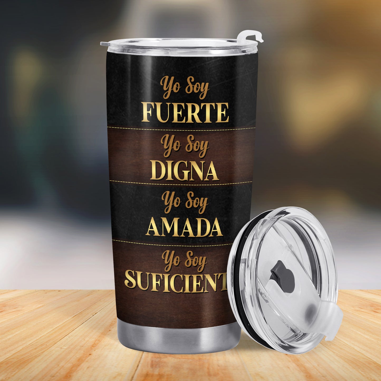 Guadalupe Faith - Vaso de acero inoxidable personalizado de 20 oz y 30 oz - FT004_TB