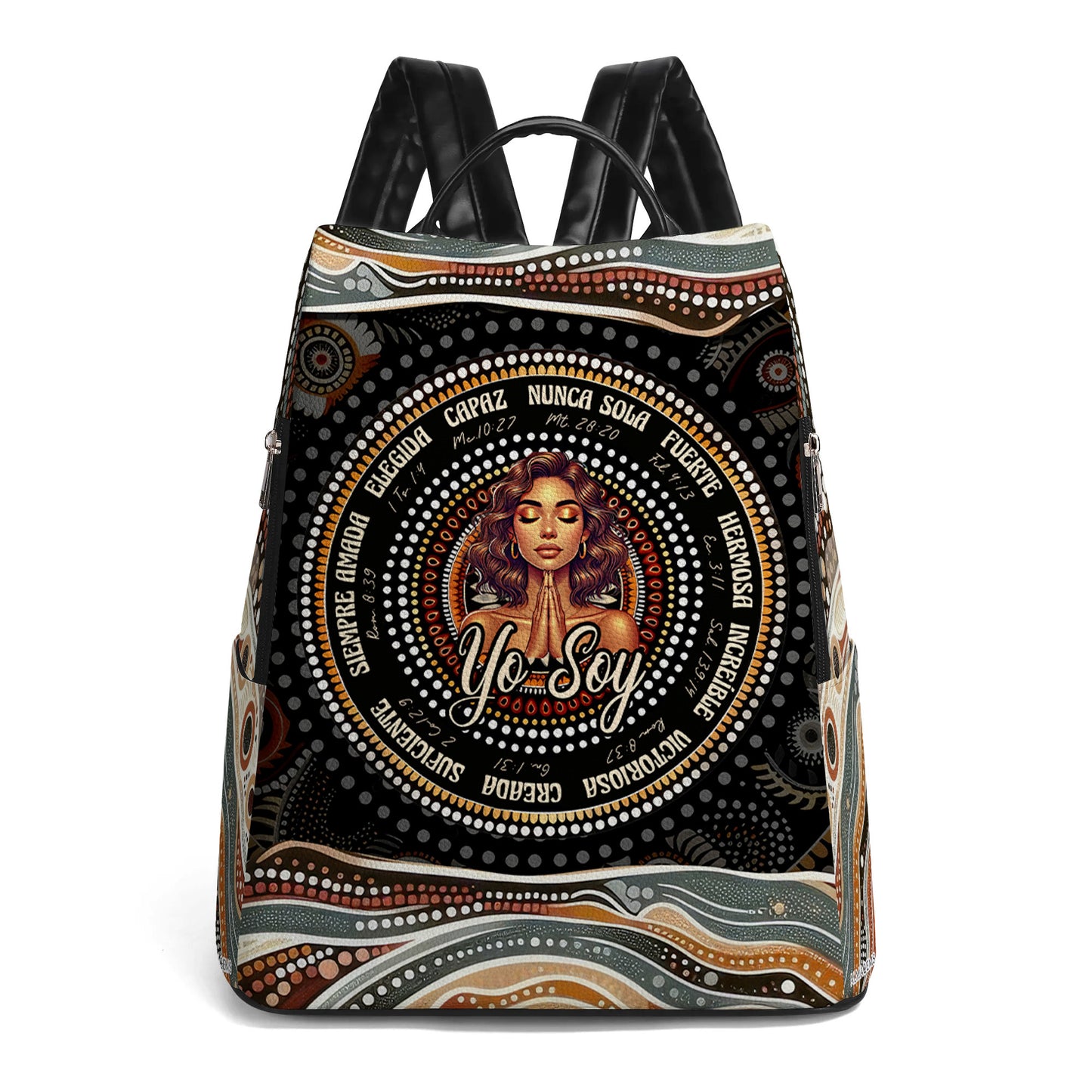 Yo Soy - Sac à dos en cuir personnalisé - FT007_BP