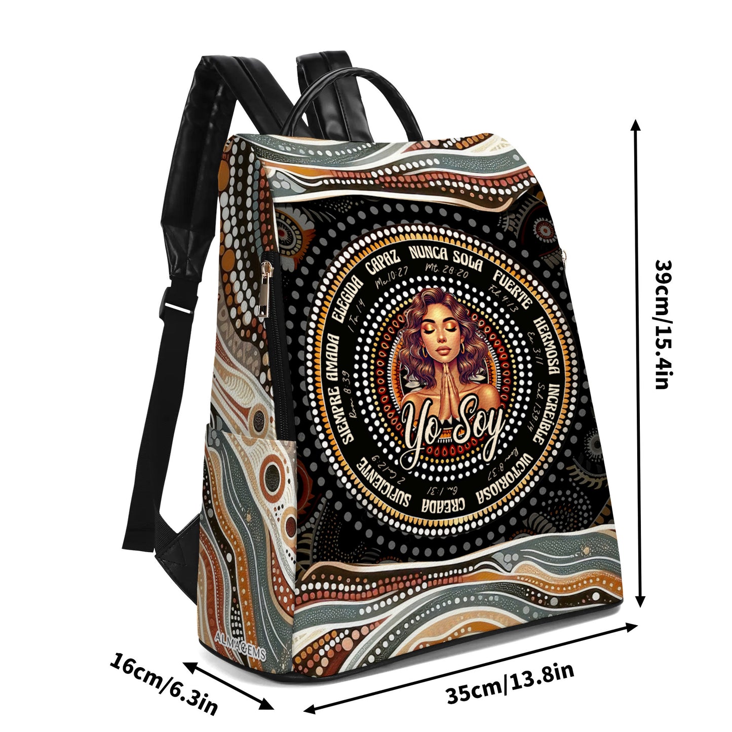 Yo Soy - Sac à dos en cuir personnalisé - FT007_BP