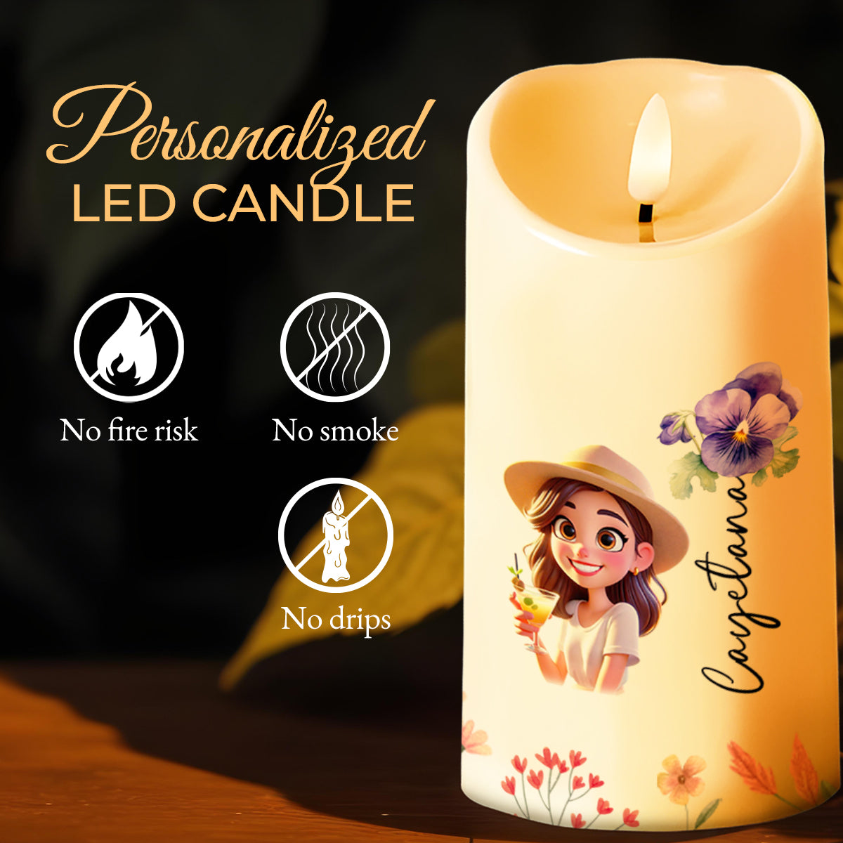 Inspirational Quotes With Beautiful Girl And Flowers Design