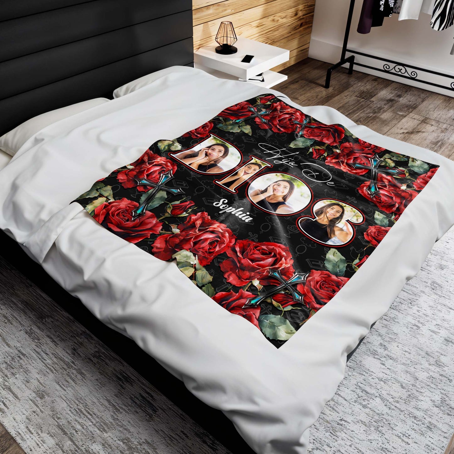 Daughter Of God, Eternal Love Roses And Cross Theme