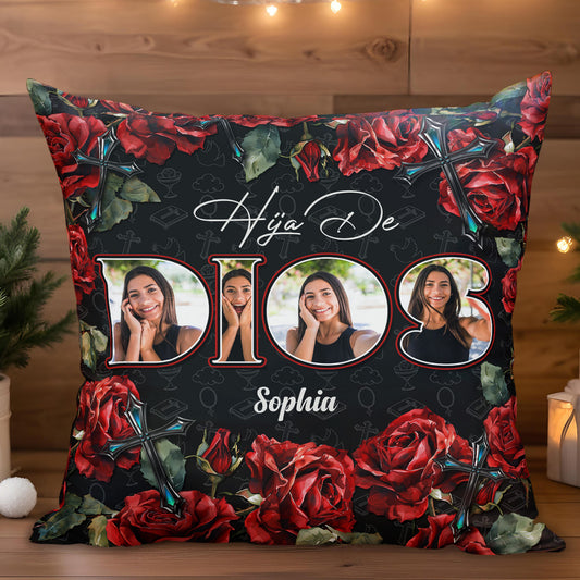 Daughter Of God Embellished With Roses And Crosses